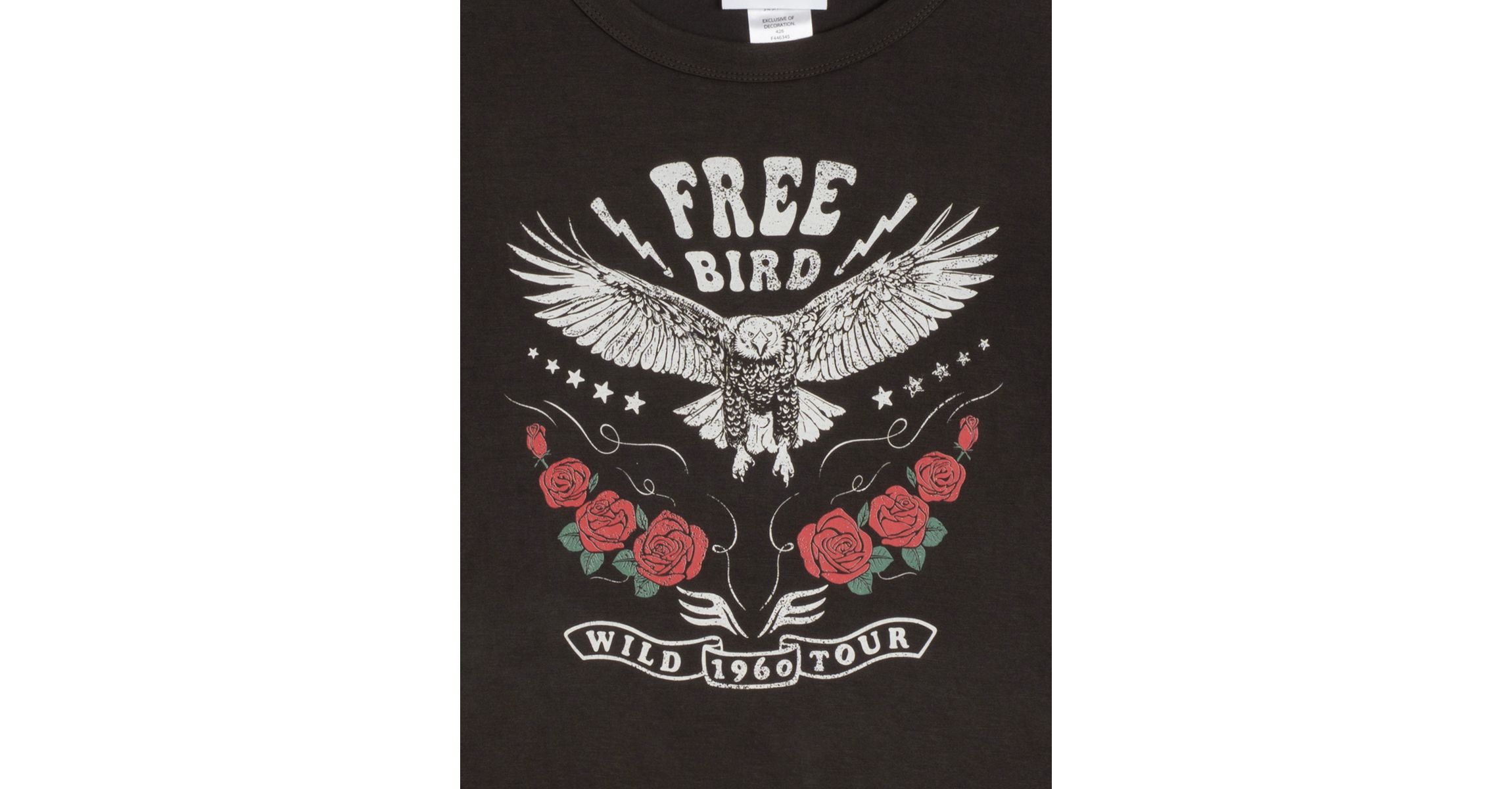 Girls 7-16 Free Bird Graphic T-Shirt and Plaid Skort Set