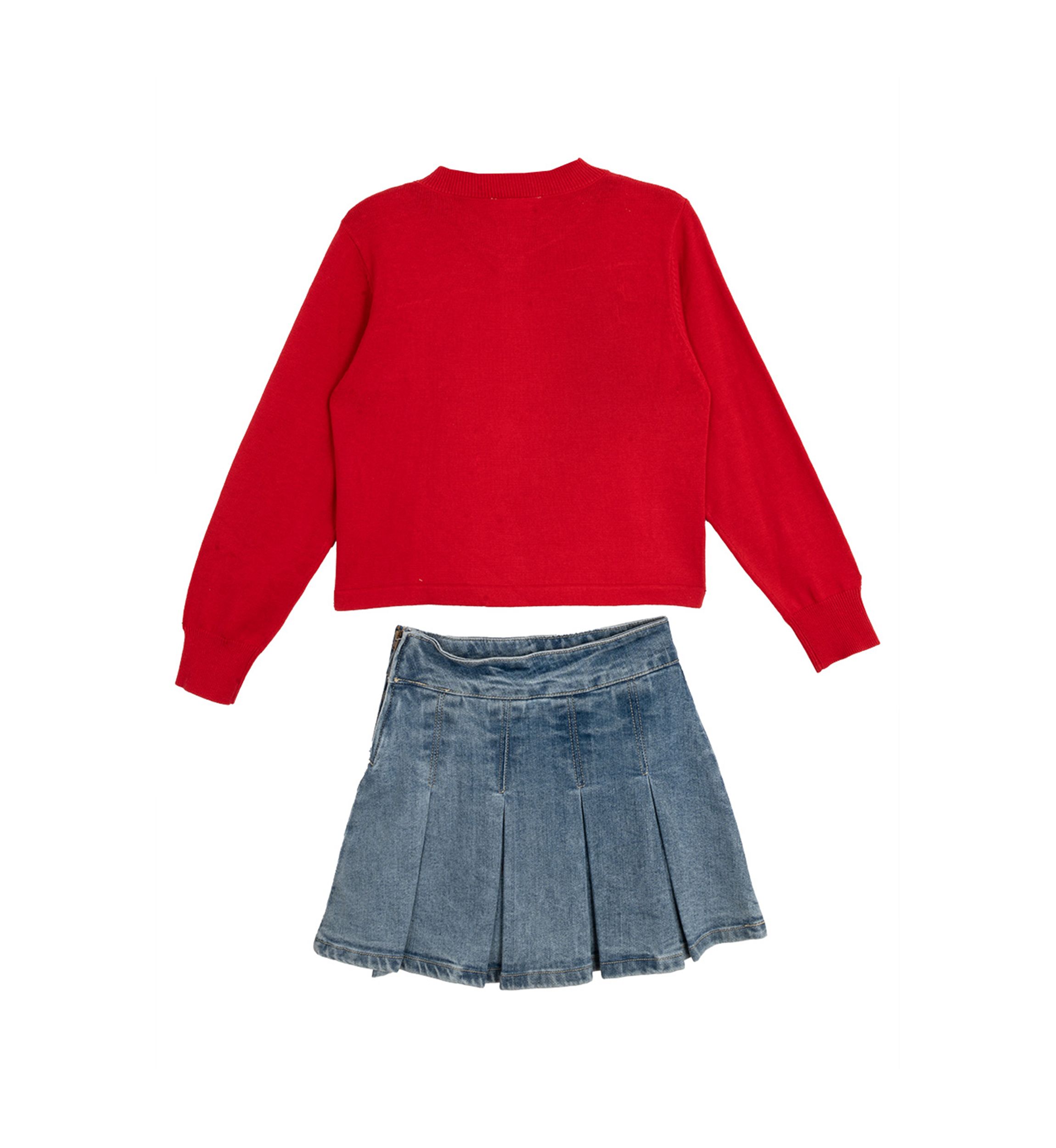 Girls 7-16 Sweater, Tank and Skort Set