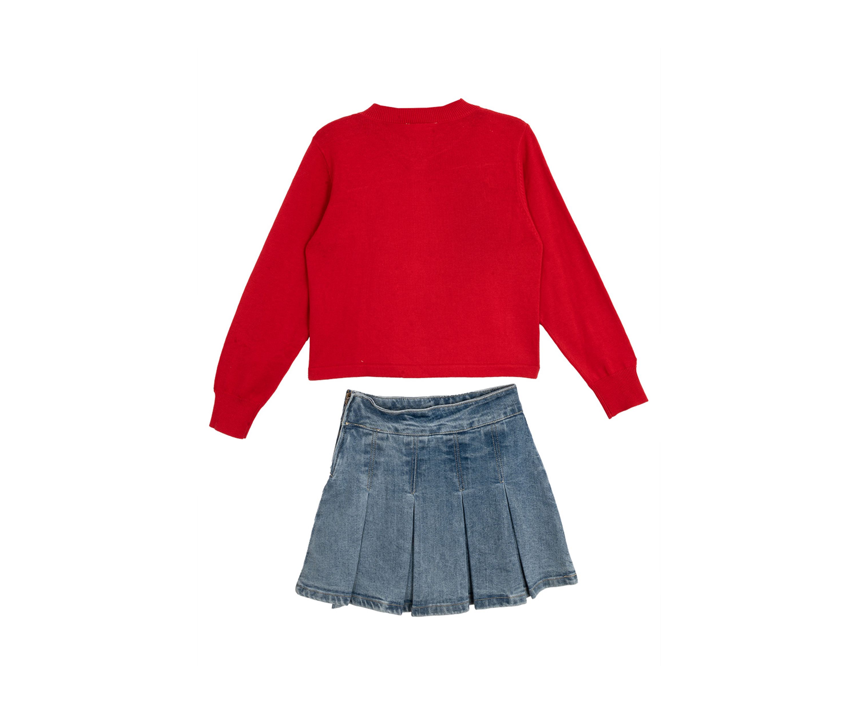 Girls 7-16 Sweater, Tank and Skort Set