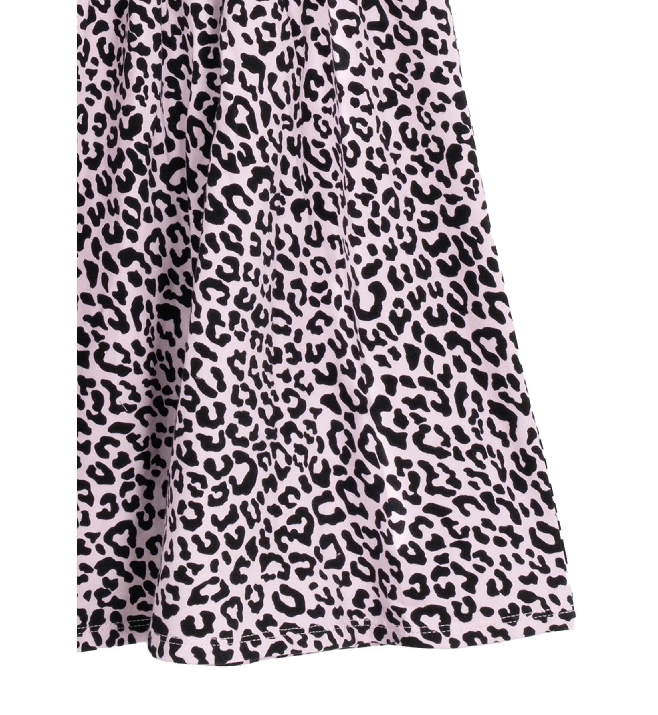 Girls 7-16 Leopard Knit Shirred Waist Dress