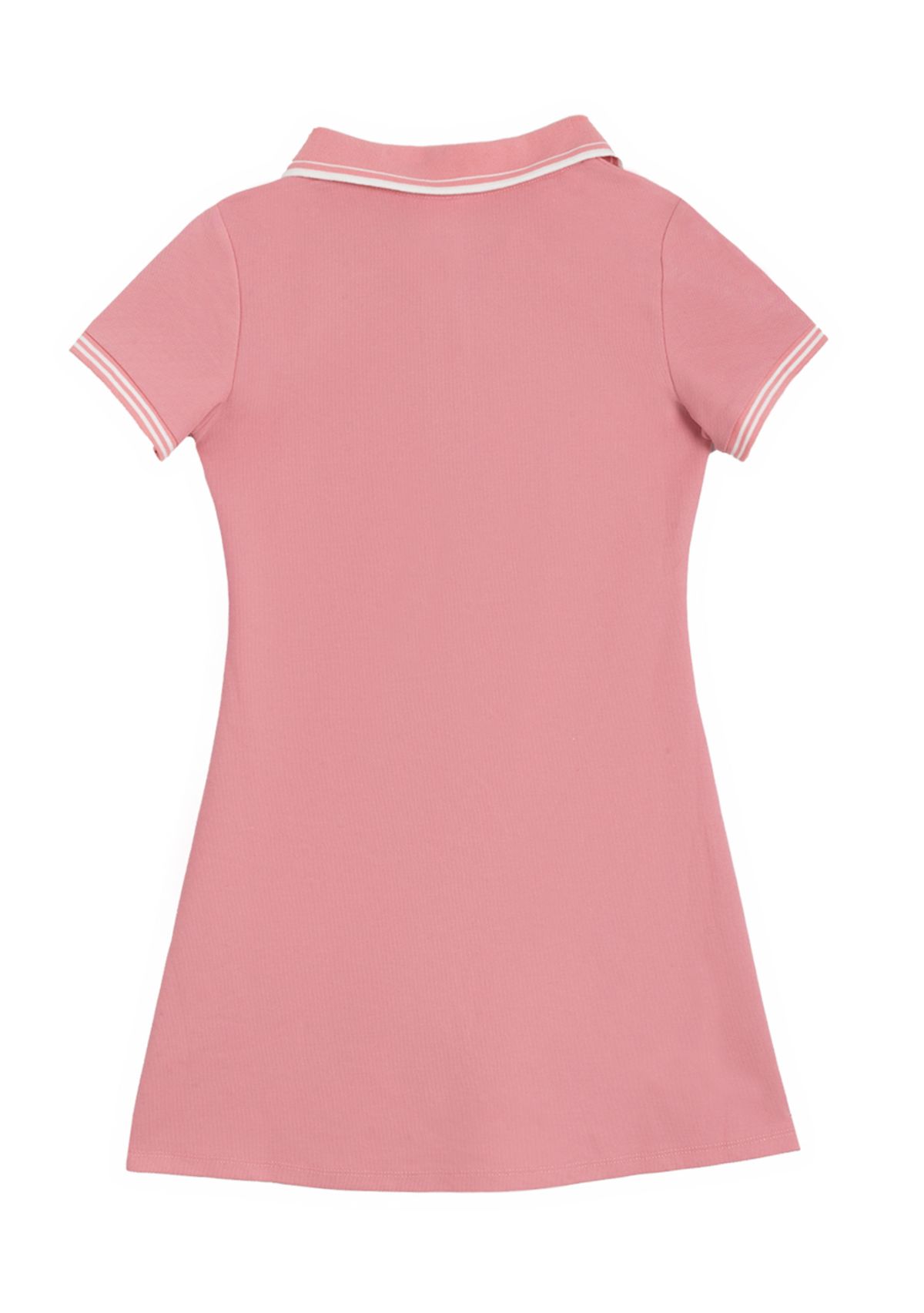 Girls 7-16 Short Sleeve Double Knit Polo Dress