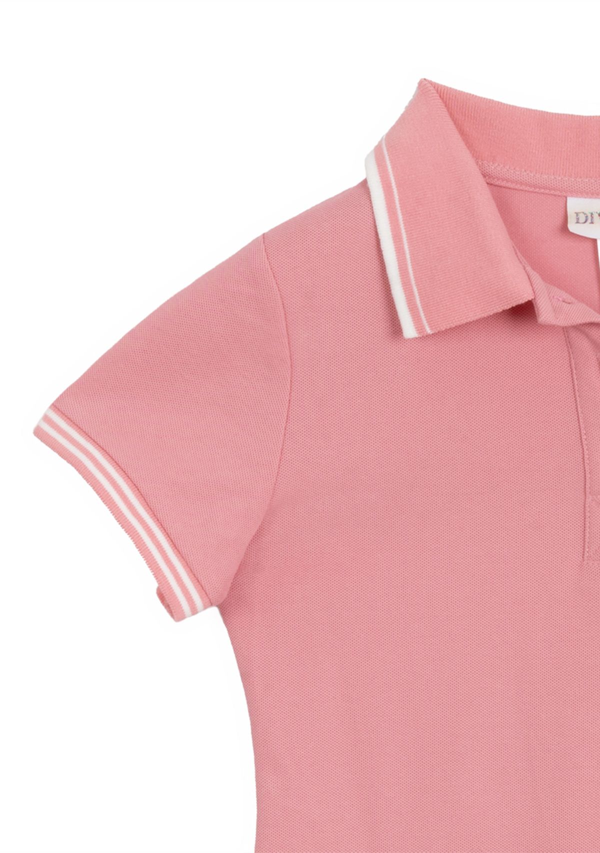 Girls 7-16 Short Sleeve Double Knit Polo Dress