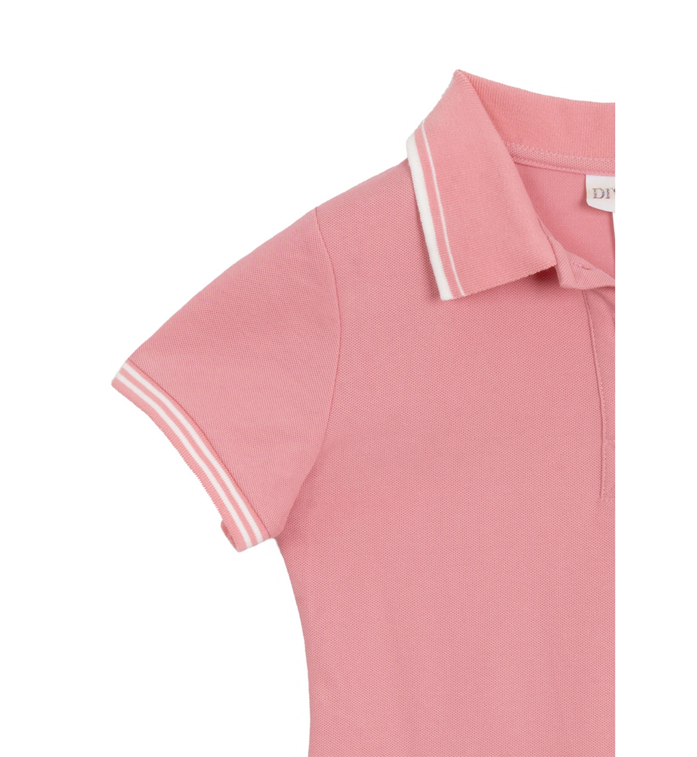 Girls 7-16 Short Sleeve Double Knit Polo Dress