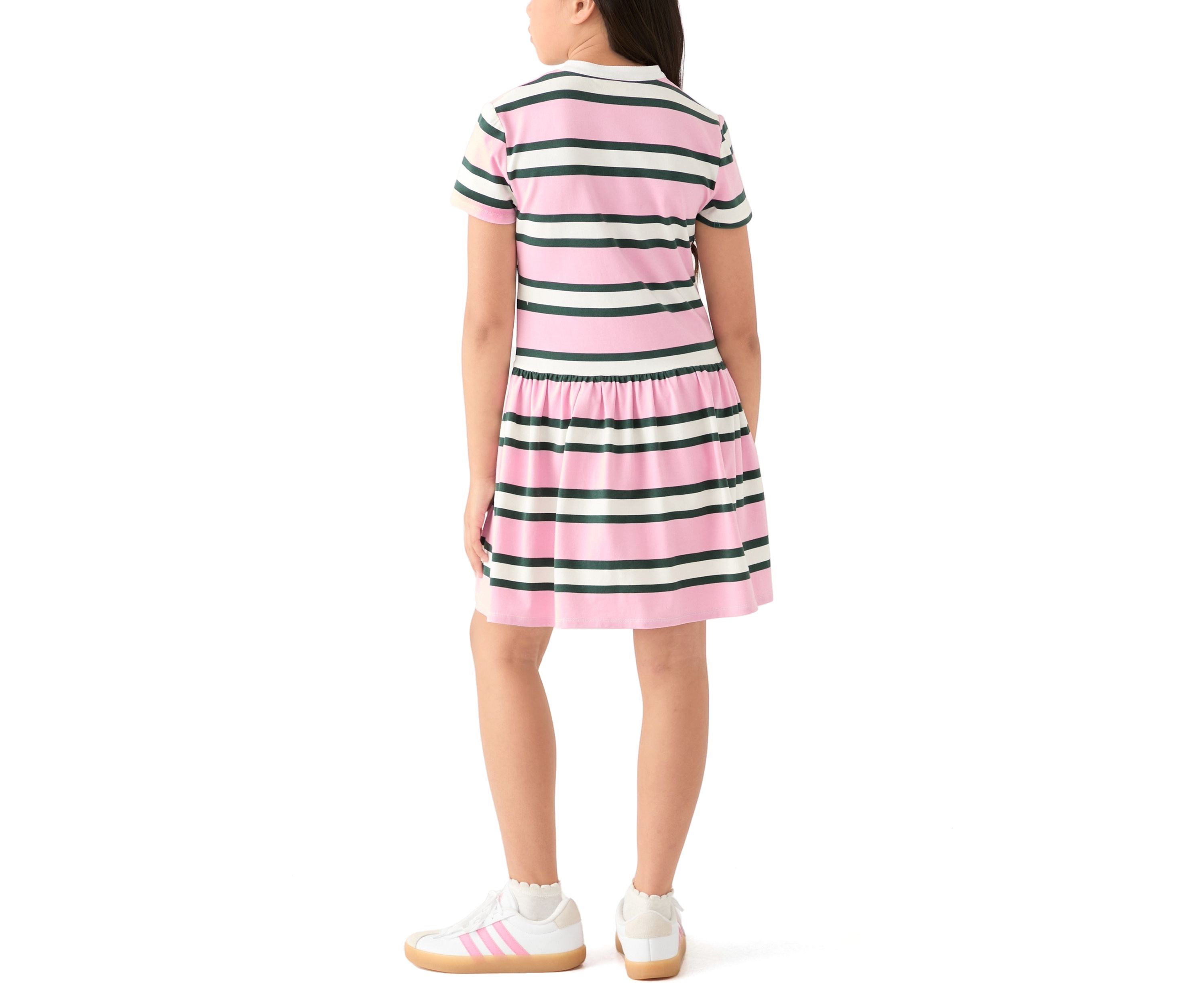 Girls 7-16 Striped Knit Dropwaist Dress