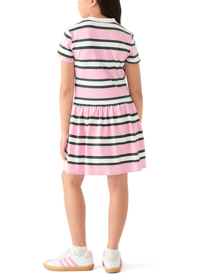 Girls 7-16 Striped Knit Dropwaist Dress