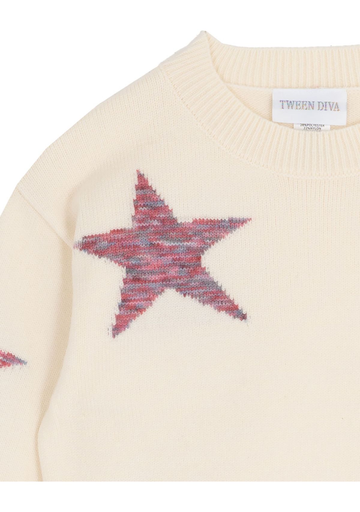 Girls 7-16 Star Sweater and Pleated Skort Set