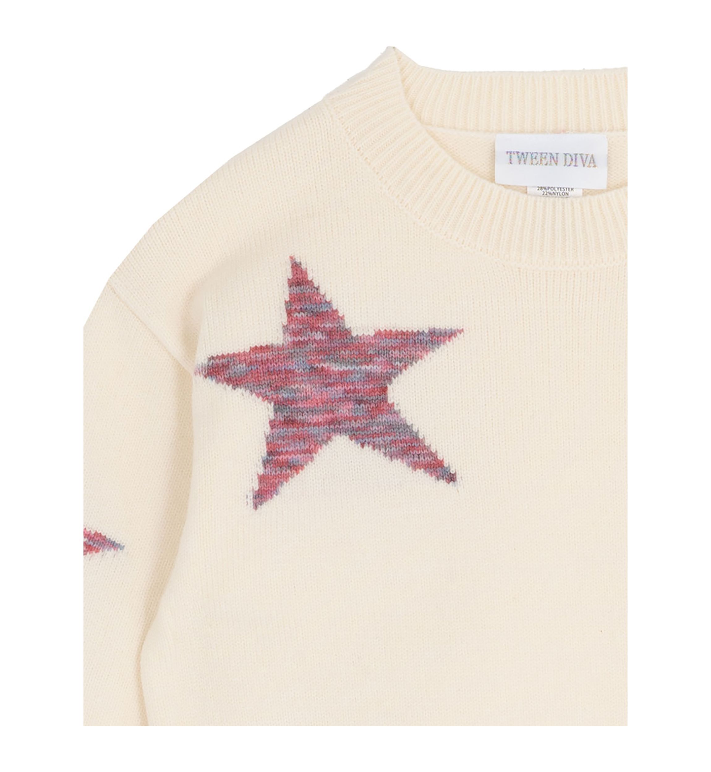 Girls 7-16 Star Sweater and Pleated Skort Set