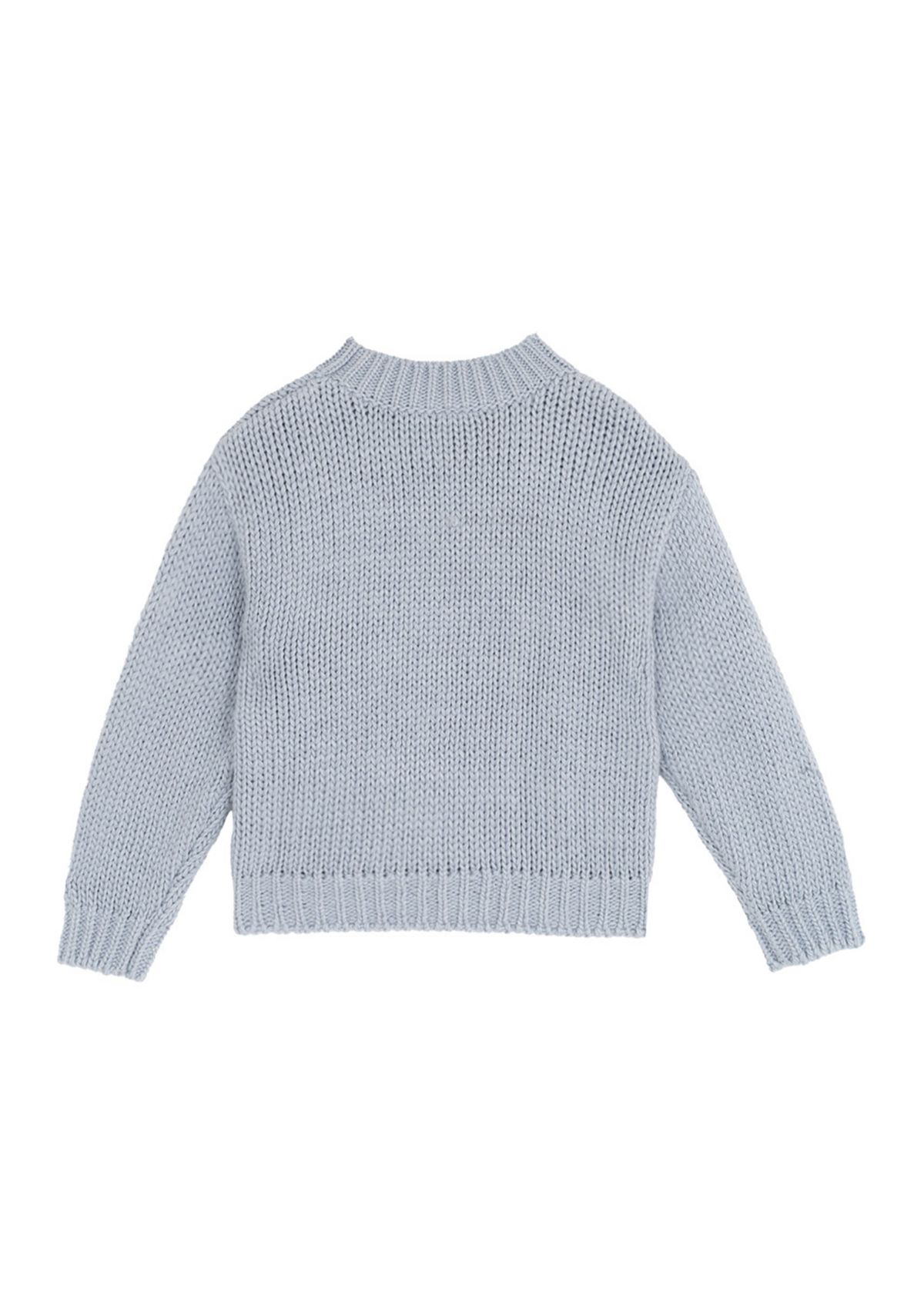 Girls 7-16 Embroidered Cowgirl Boots Sweater 