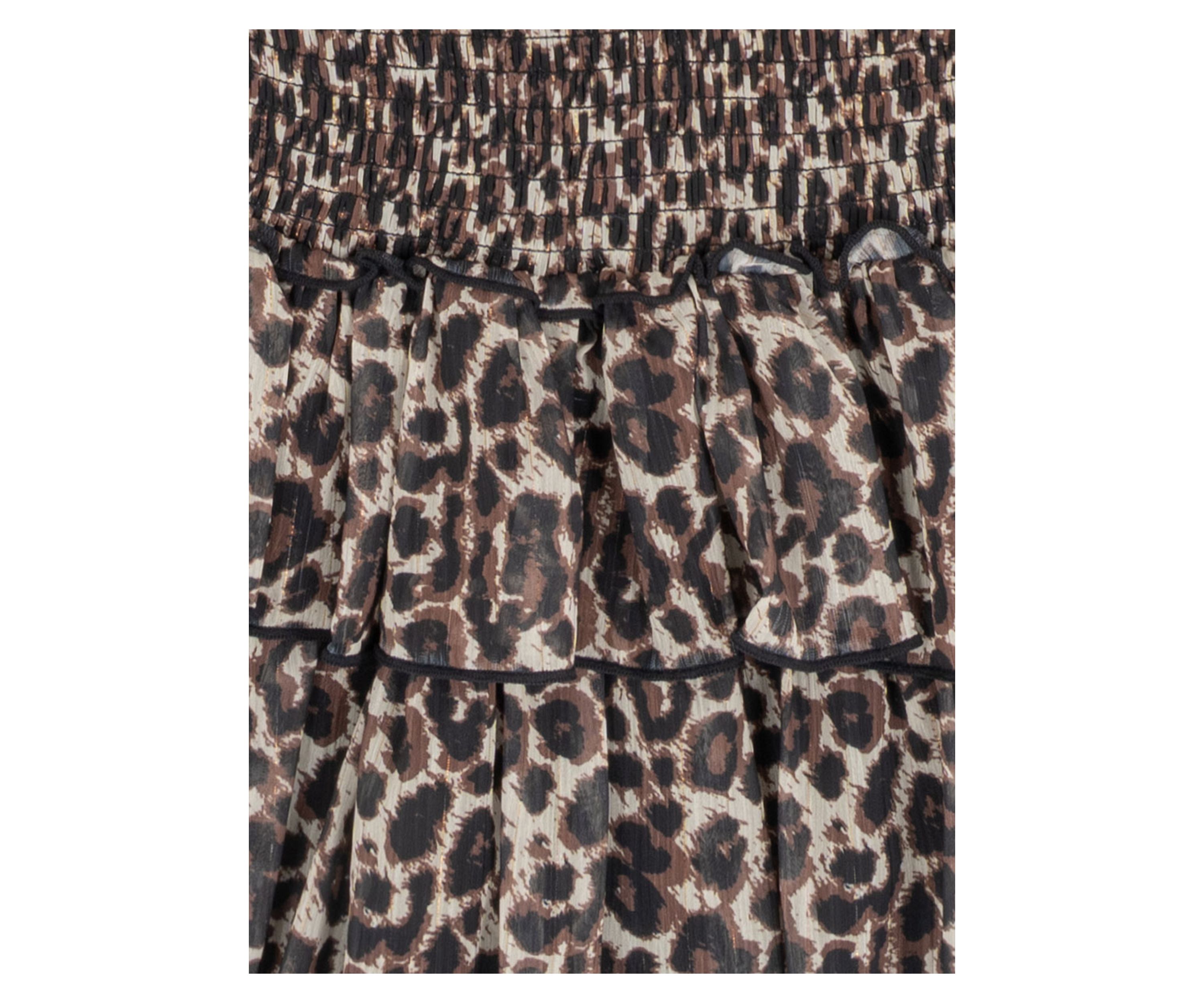 Girls 7-16 Bow Sweater and Animal Printed Skort Set 