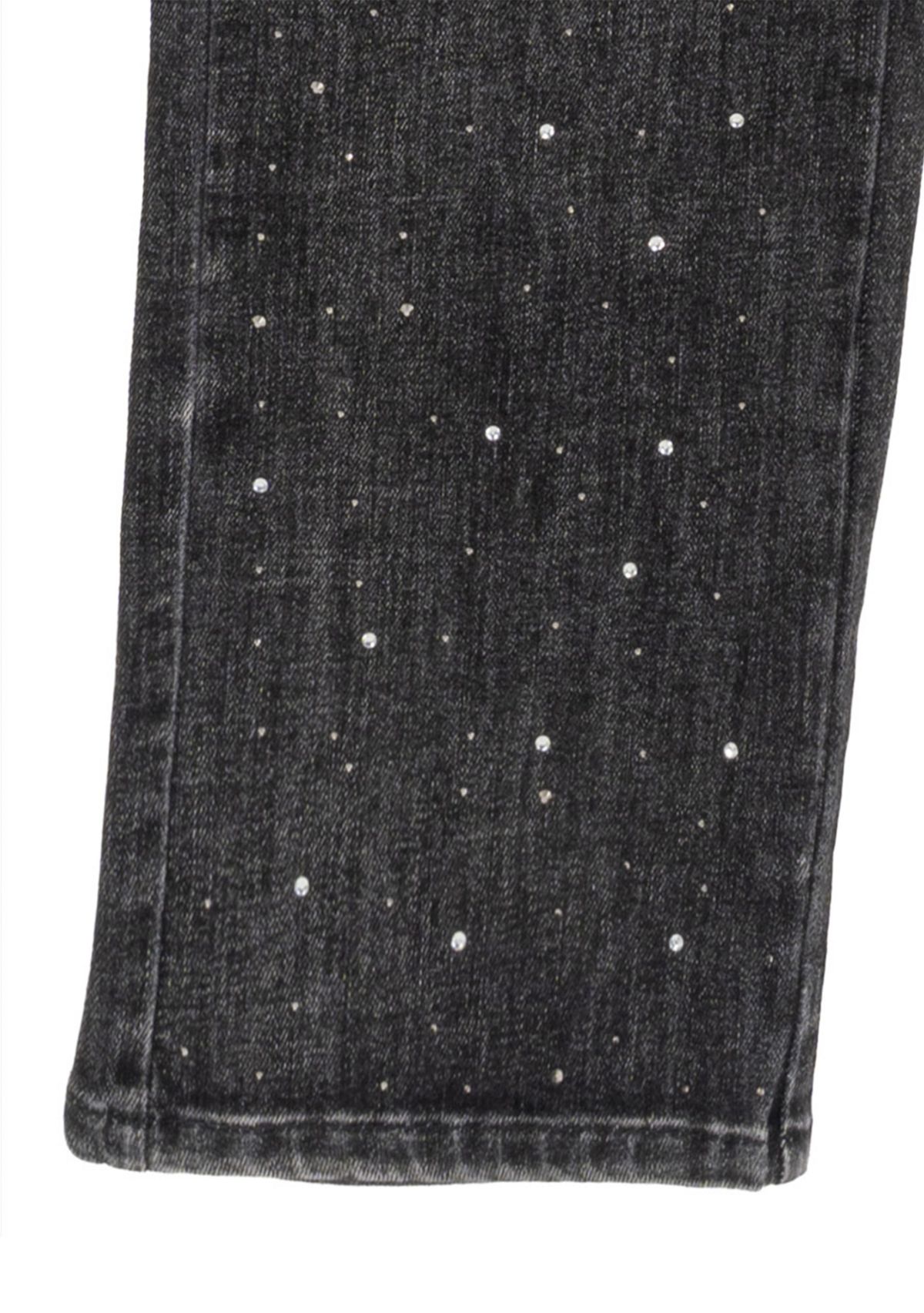 Girls 7-16 Asymmetric Top and Bedazzled Jeans Set