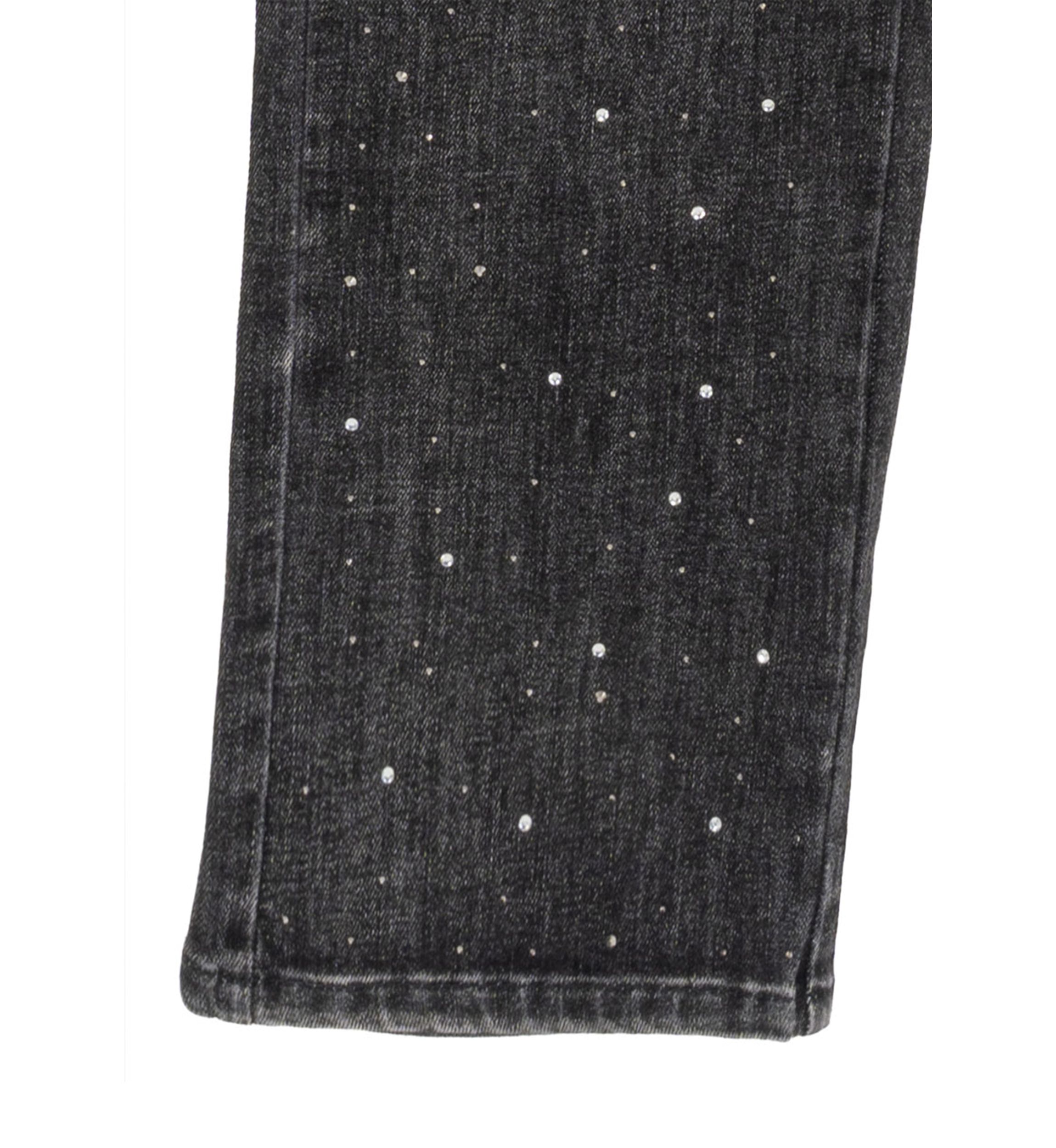 Girls 7-16 Asymmetric Top and Bedazzled Jeans Set