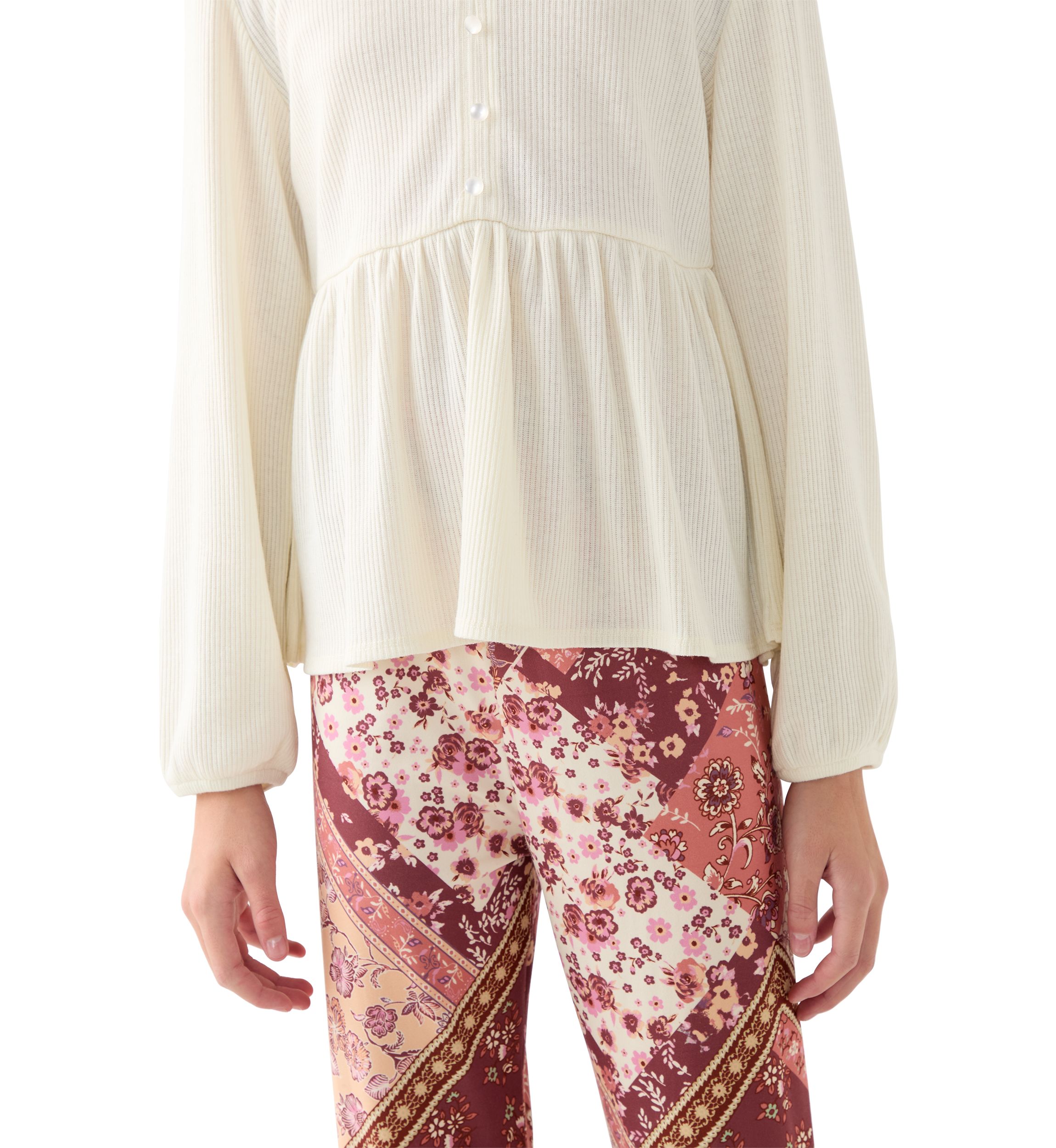 Girls 7-16 Ivy Babydoll Patch Flare Set