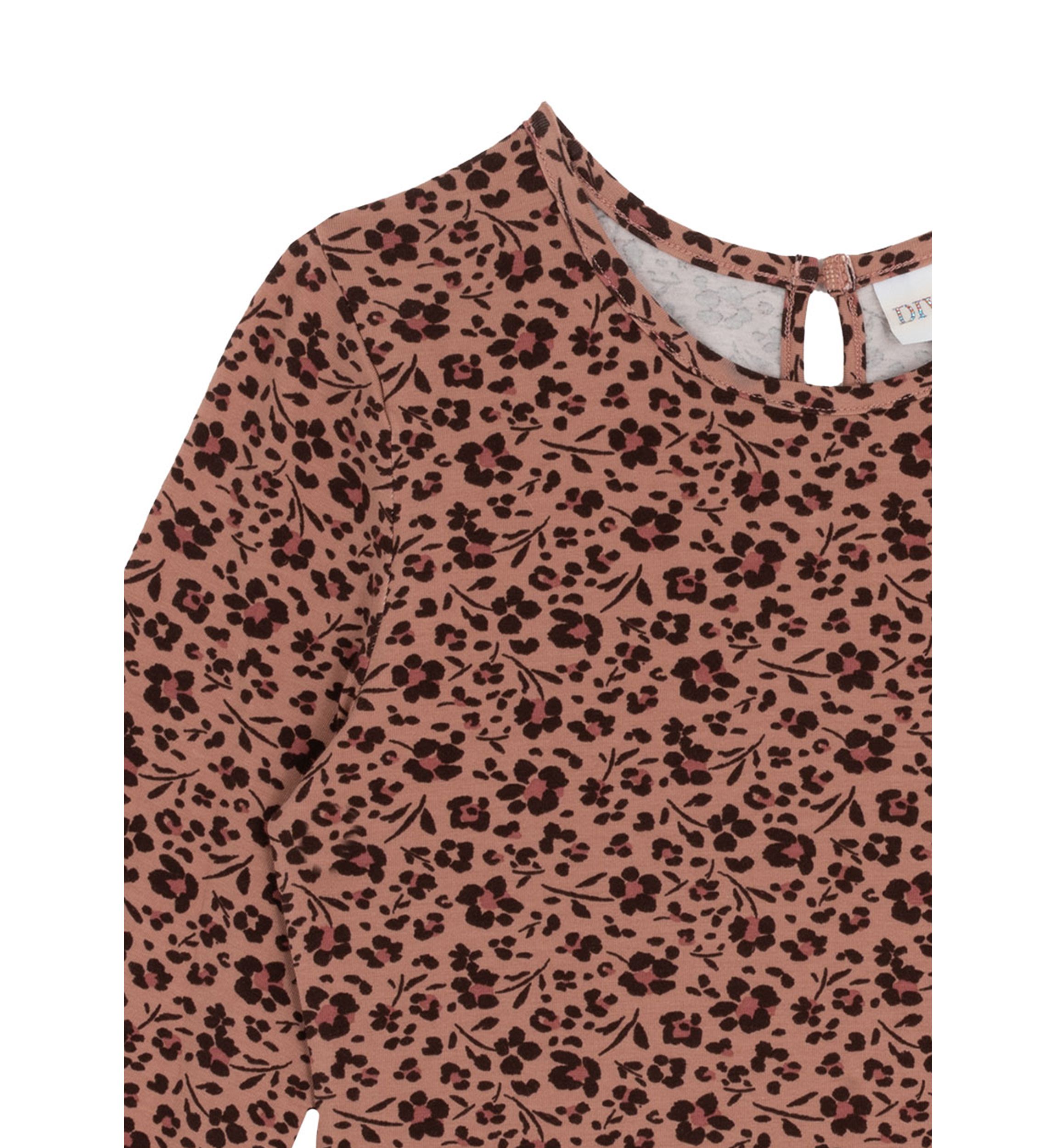 Girls 7-16 Long Sleeve Tiered Printed Dress