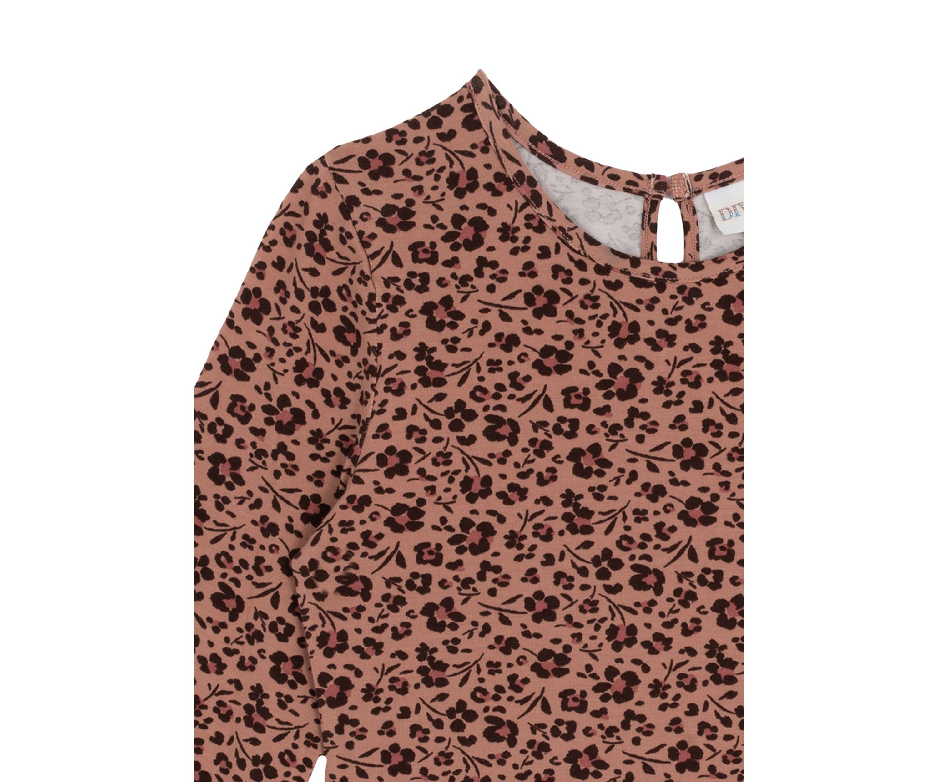 Girls 7-16 Long Sleeve Tiered Printed Dress