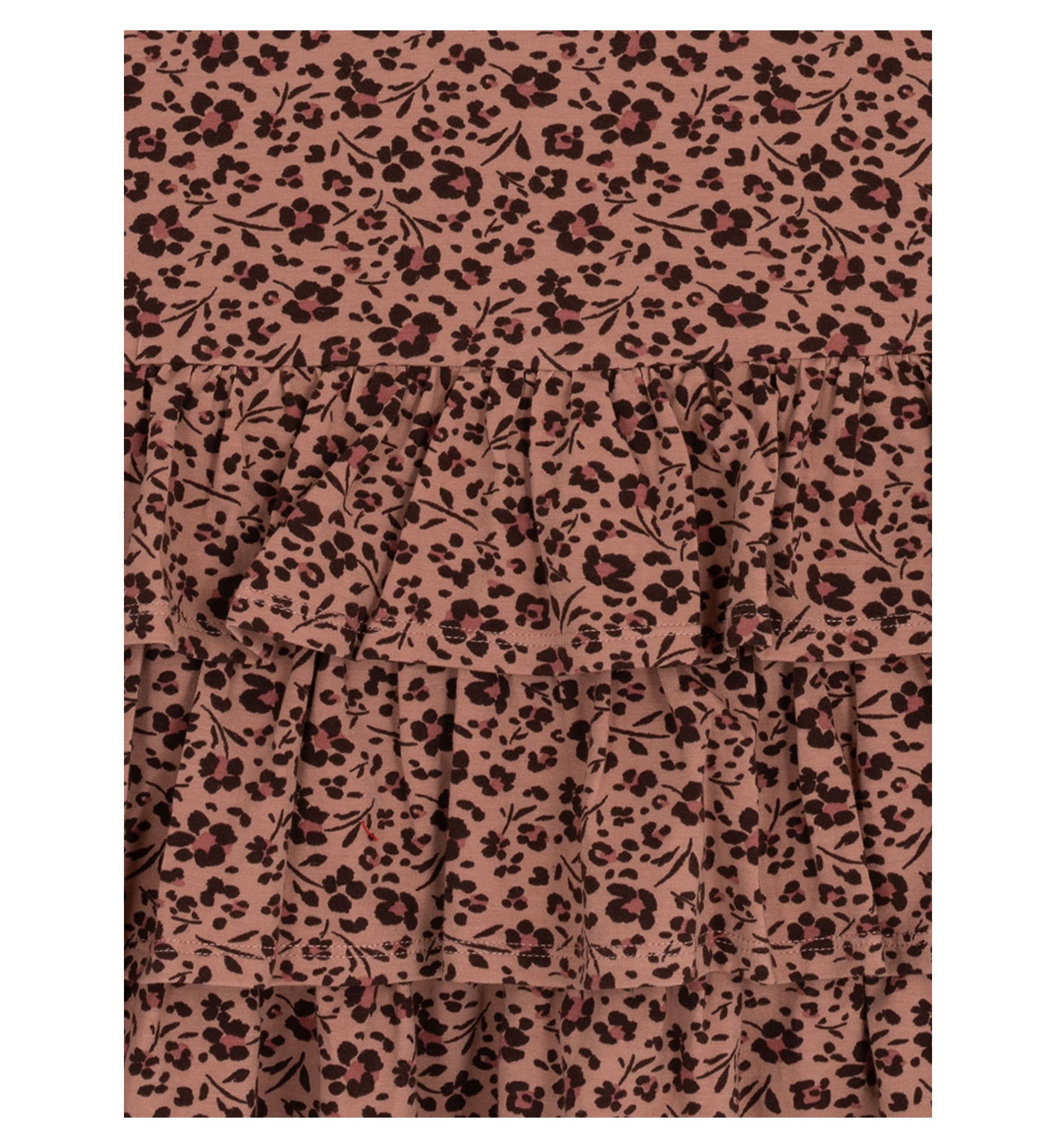 Girls 7-16 Long Sleeve Tiered Printed Dress