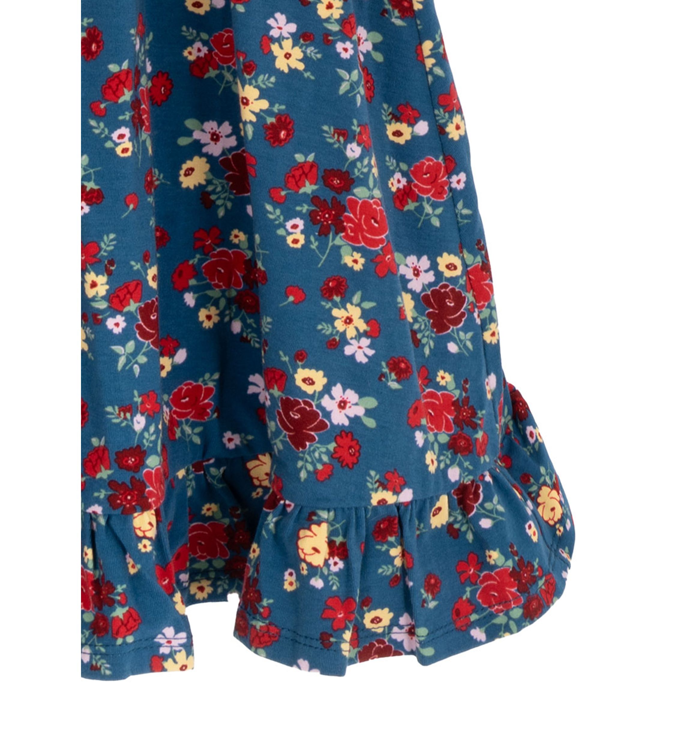 Girls 7-16 Long Sleeve Smock Waist Dress