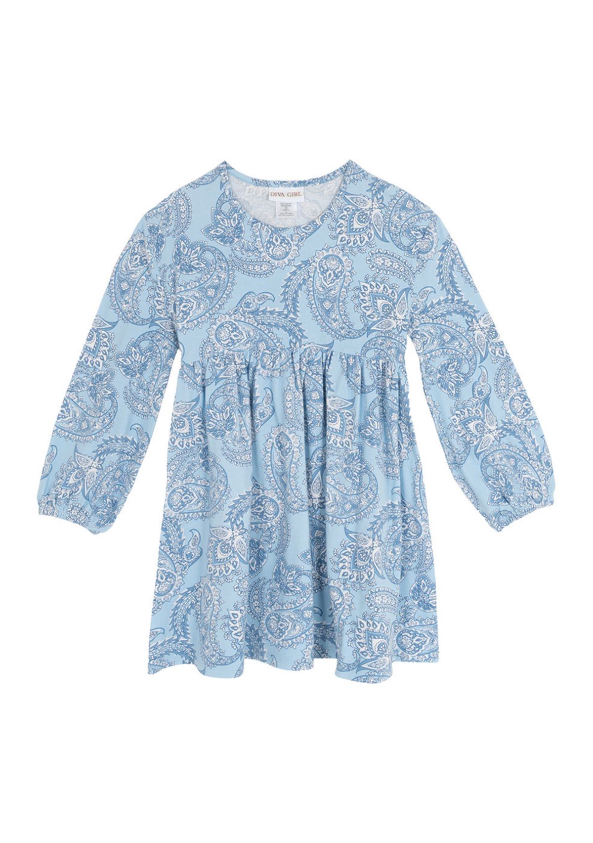Girls 7-16 Balloon Sleeve Flair Dress