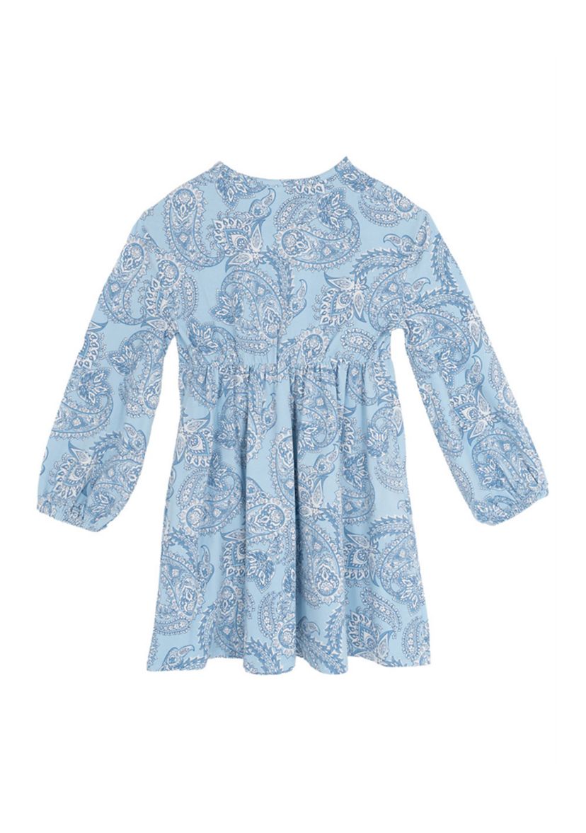 Girls 7-16 Balloon Sleeve Flair Dress