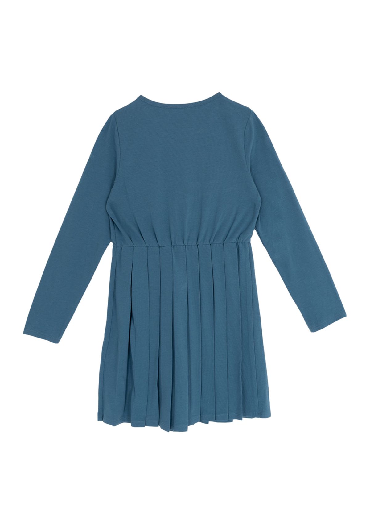 Girls 7-16 Long Sleeve Pleated Dress