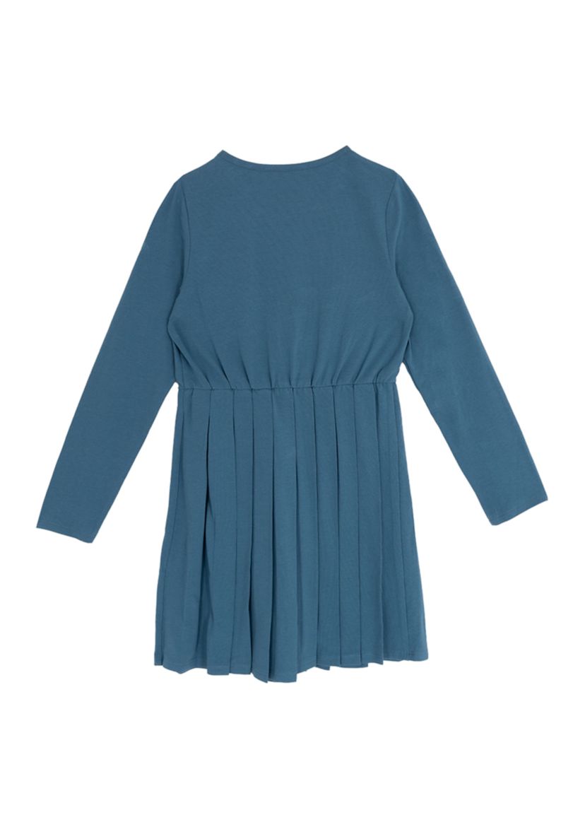 Girls 7-16 Long Sleeve Pleated Dress