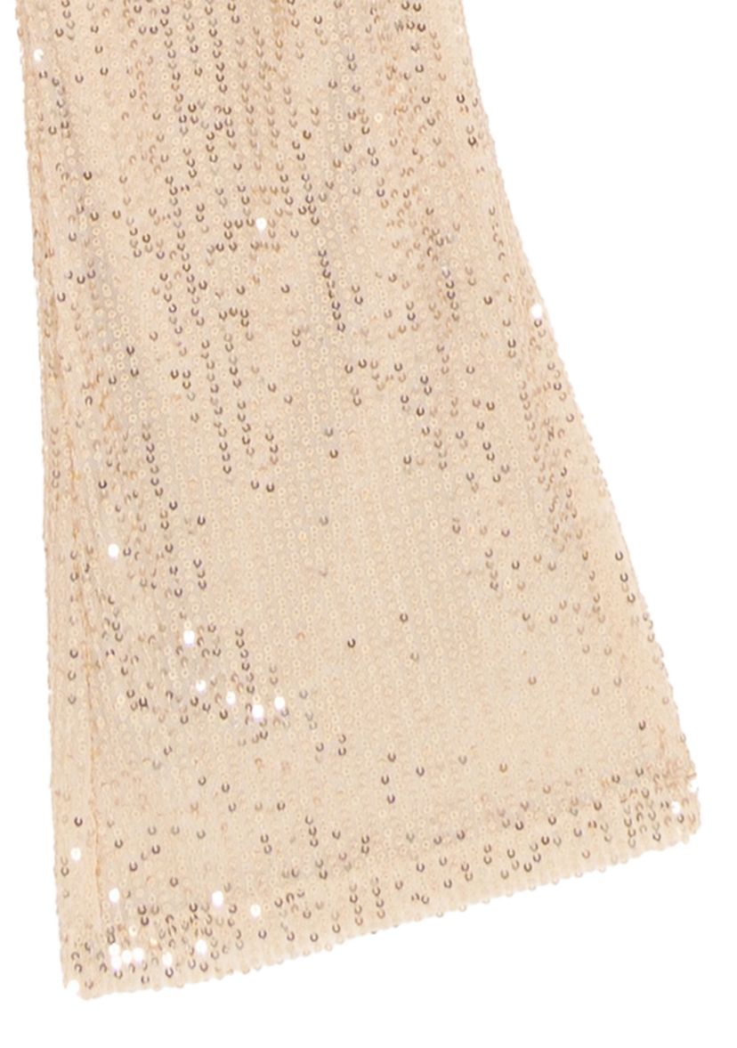 Girls 7-16 Sequin Sweater, Sequin Flare Legging and Headband Set