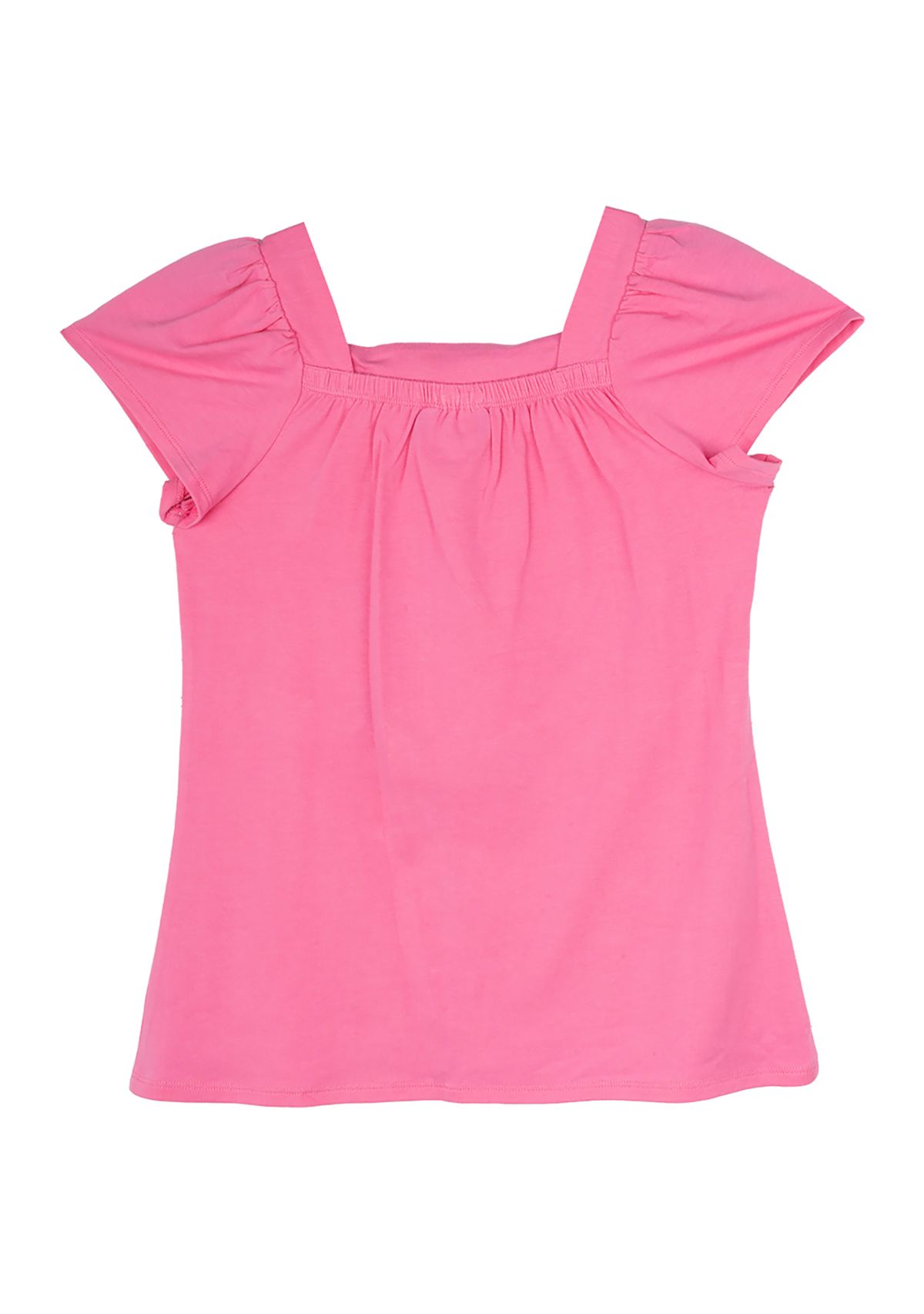 Girls 7-16 Square Neck Flower Top 
