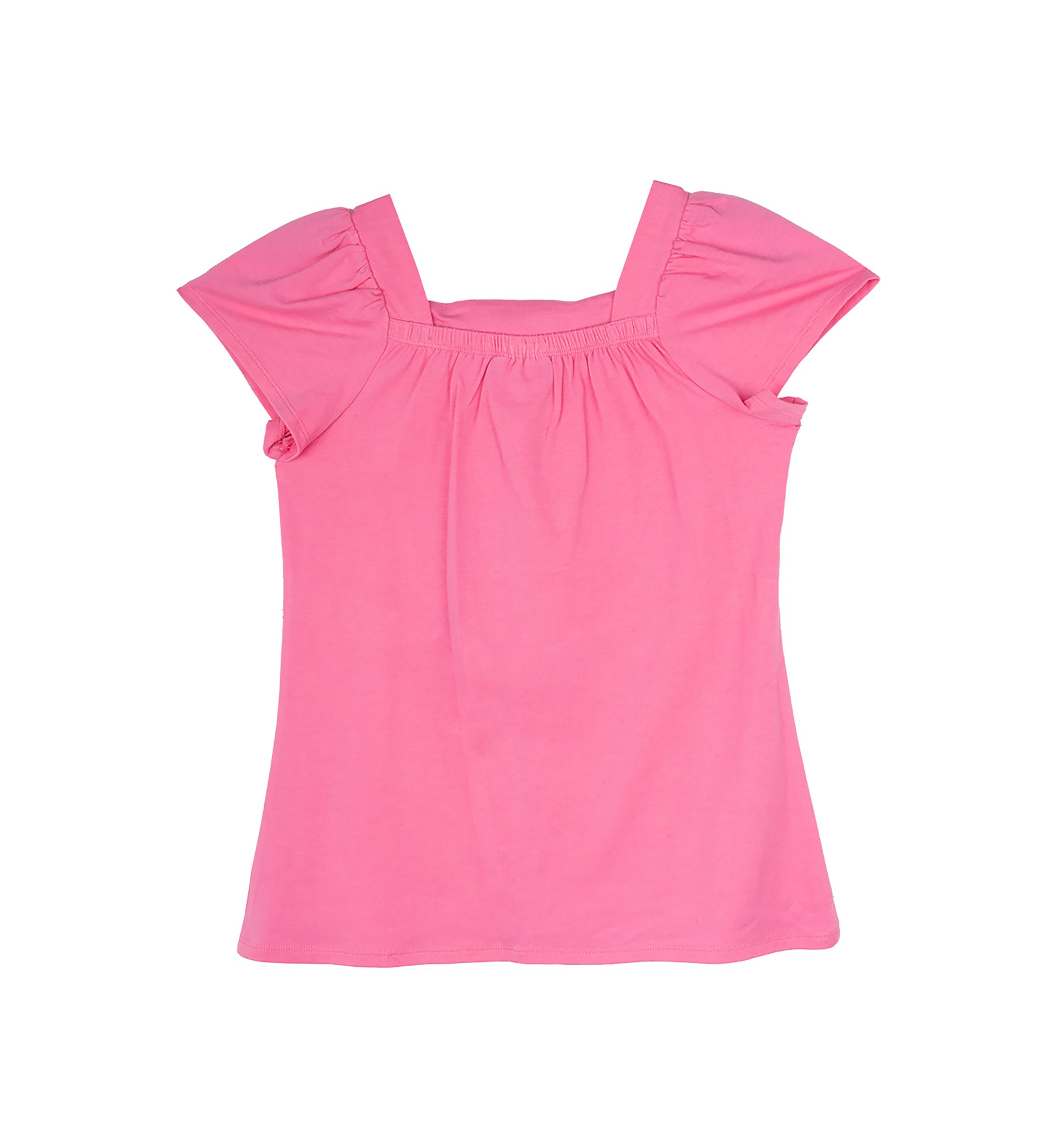 Girls 7-16 Square Neck Flower Top 