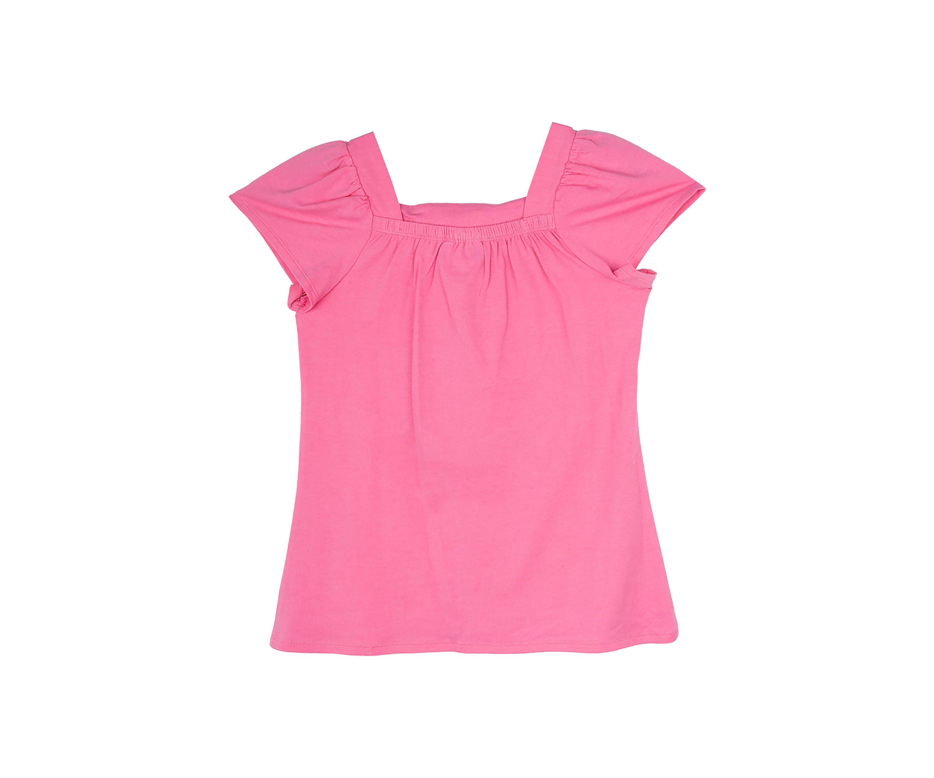 Girls 7-16 Square Neck Flower Top 