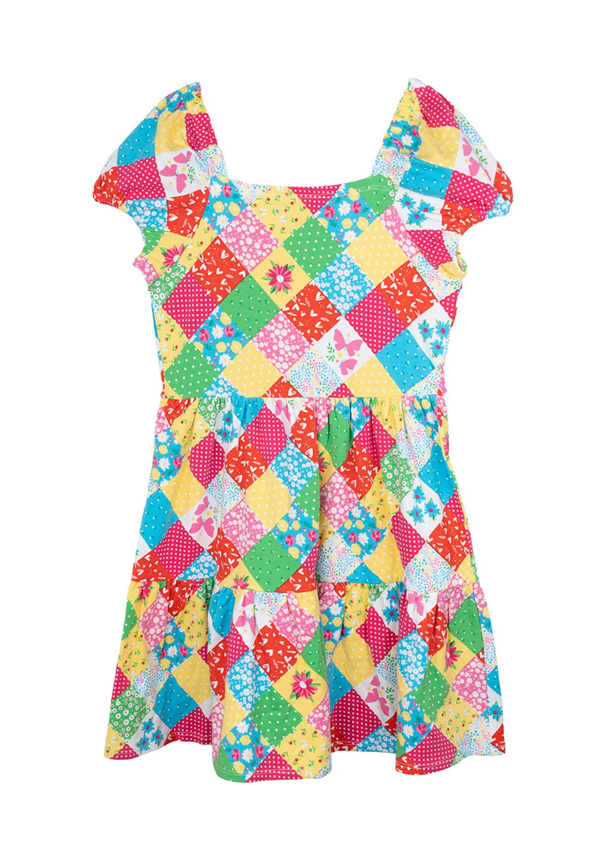 Girls 7-16 Patchwork Dress 