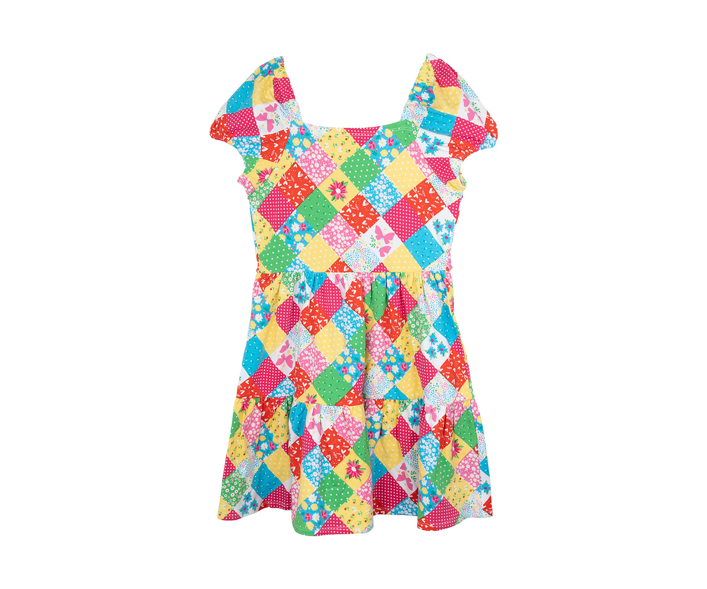 Girls 7-16 Patchwork Dress 