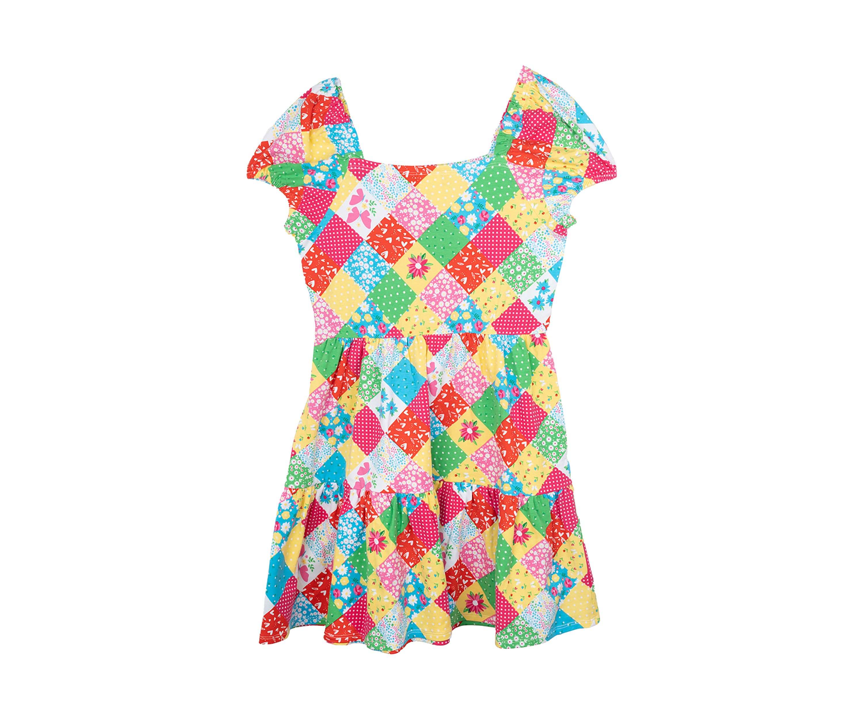 Girls 7-16 Patchwork Dress 