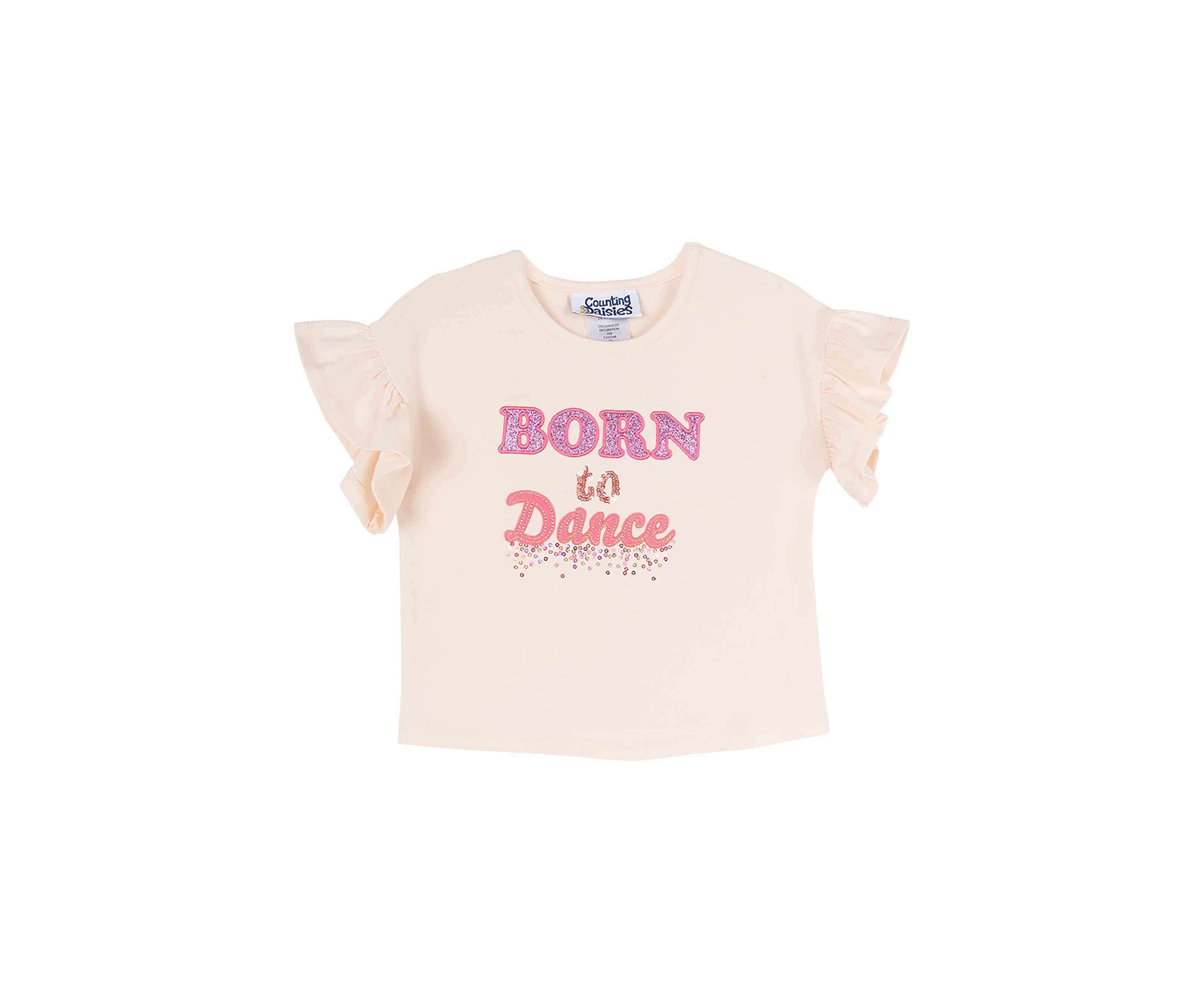 Girls 4-6x Born to Dance Graphic Top
