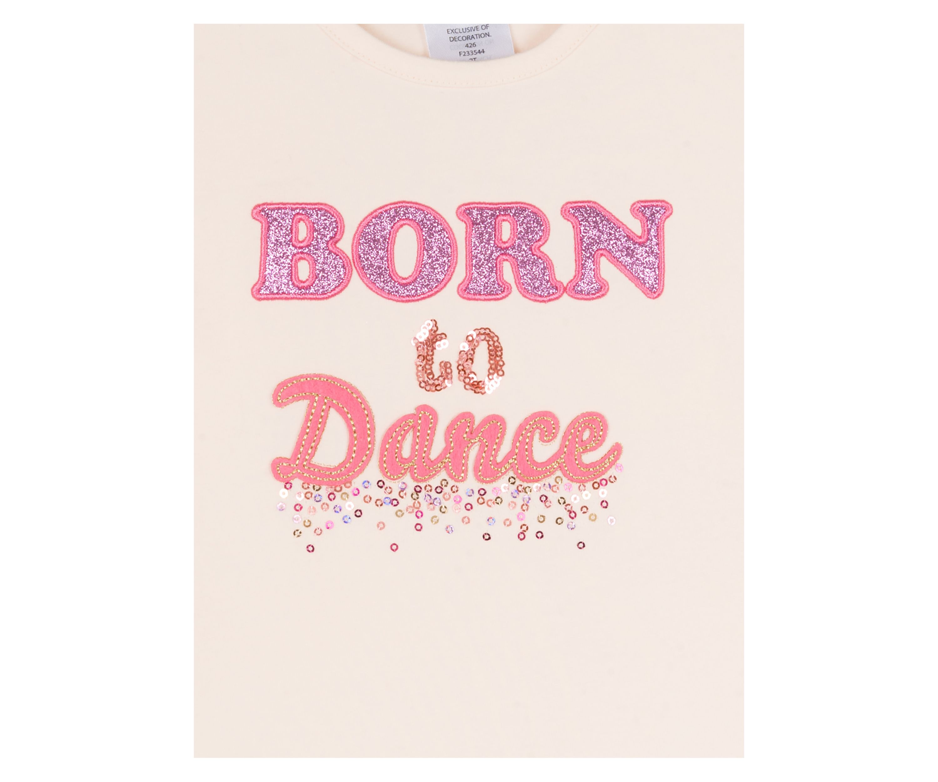 Girls 4-6x Born to Dance Graphic Top