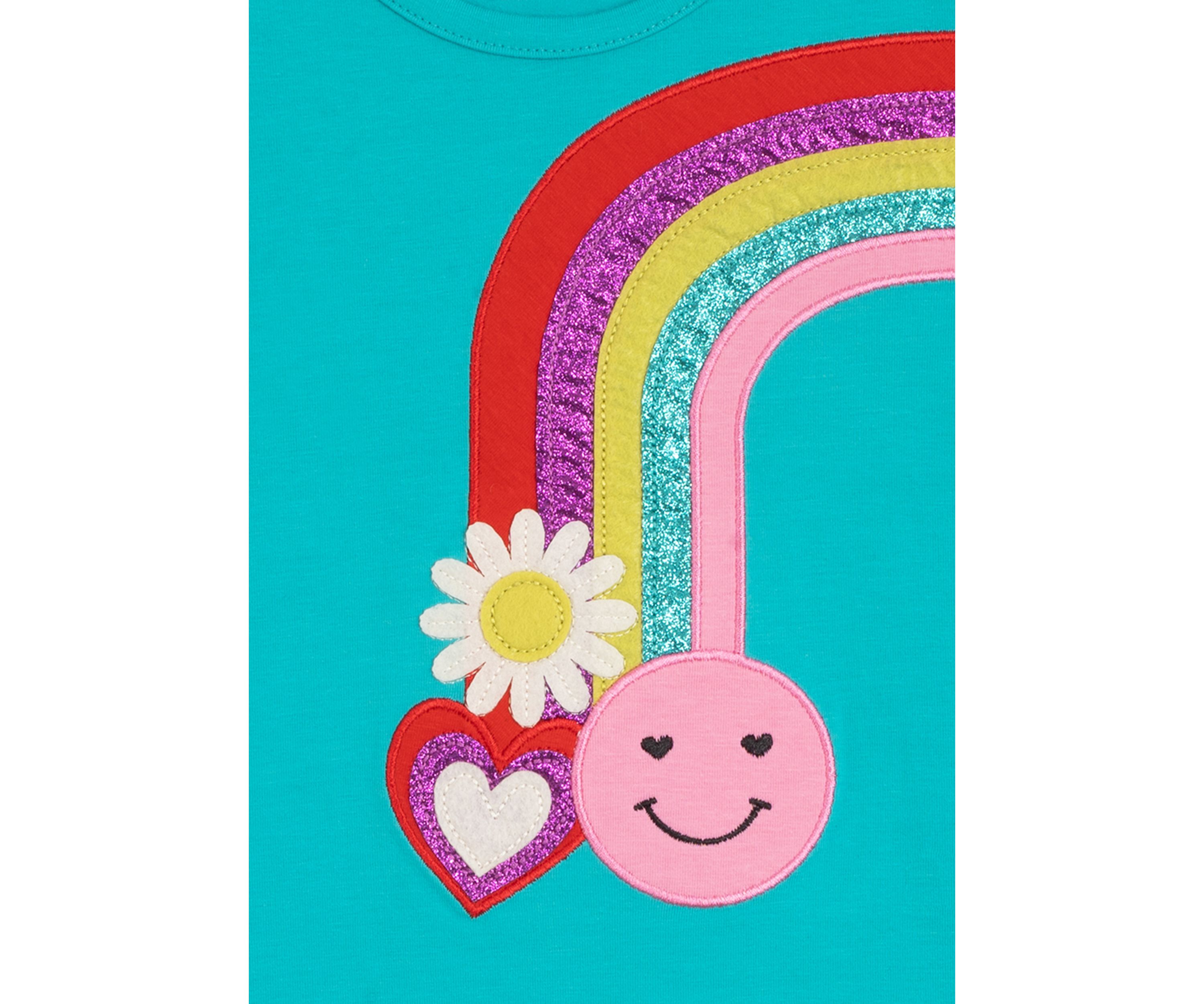 Girls 4-6x Short Sleeve Rainbow Sundress