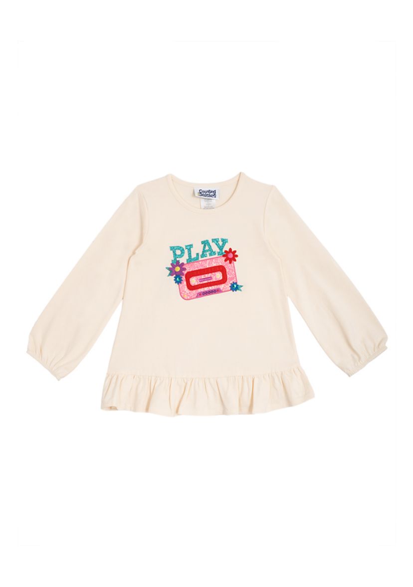 Girls 4-6x Long Sleeve Play Cassette Top