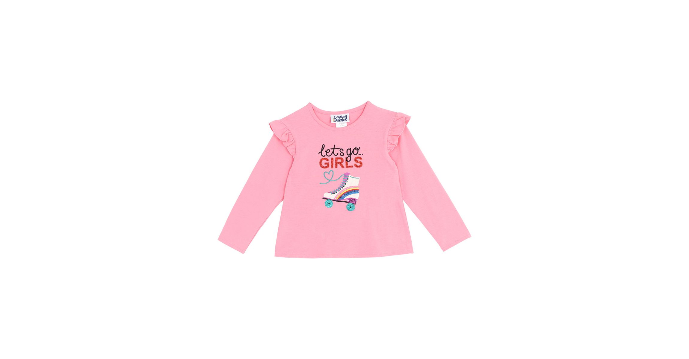 Girls 4-6x Skate Sequin Graphic T-Shirt