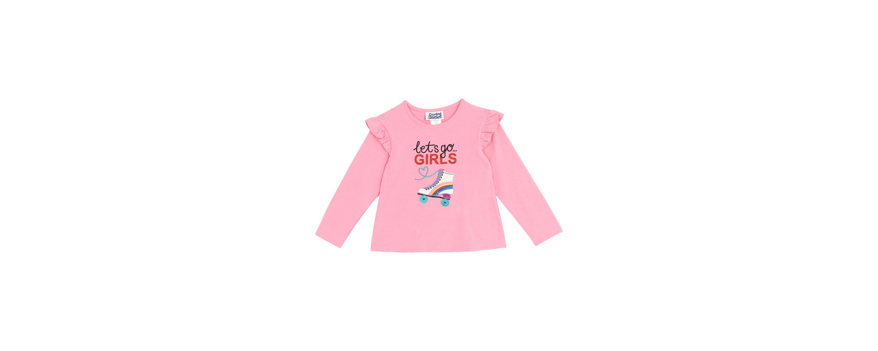 Girls 4-6x Skate Sequin Graphic T-Shirt