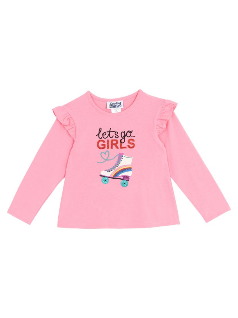 Girls 4-6x Skate Sequin Graphic T-Shirt