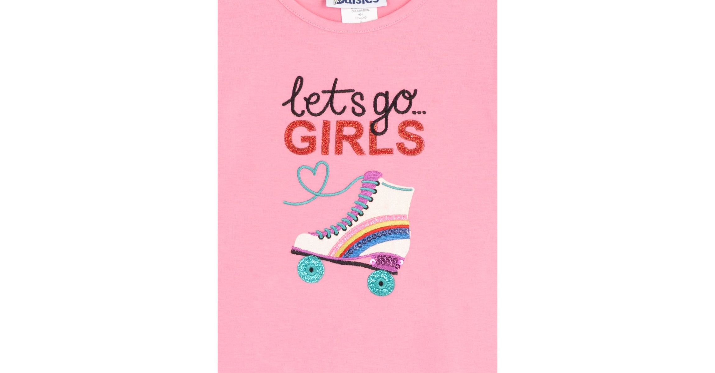 Girls 4-6x Skate Sequin Graphic T-Shirt
