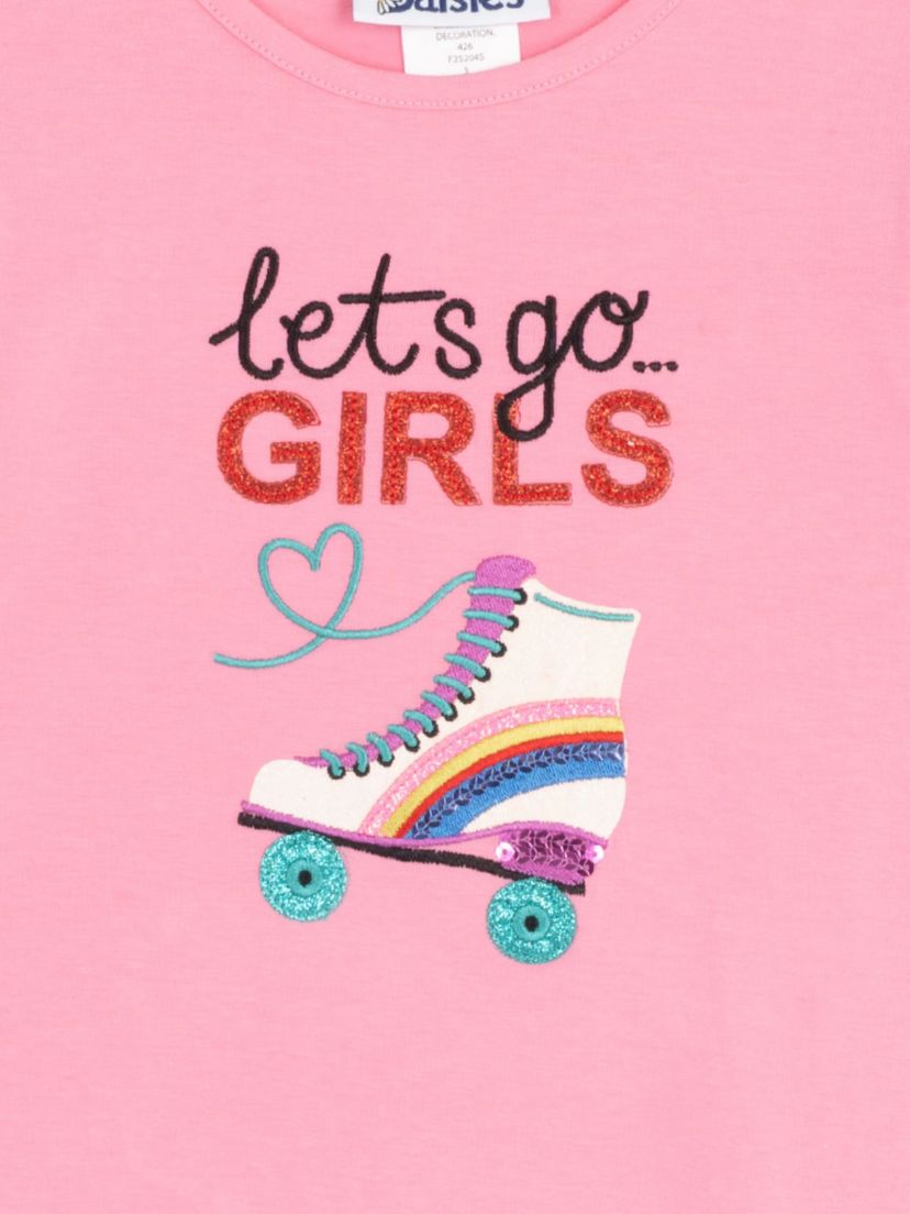 Girls 4-6x Skate Sequin Graphic T-Shirt