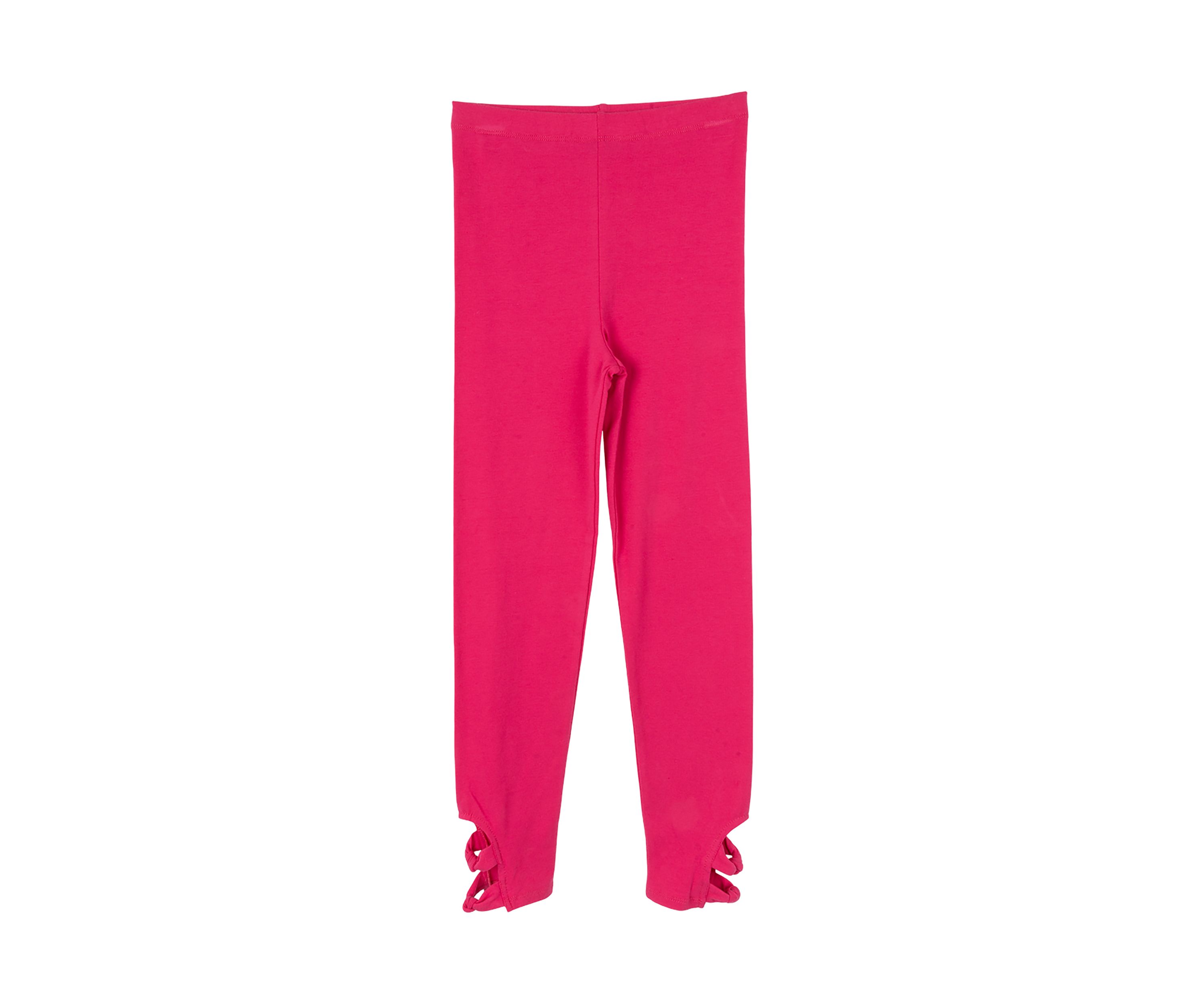 Girls 7-16 Solid Knotted Twist Leggings