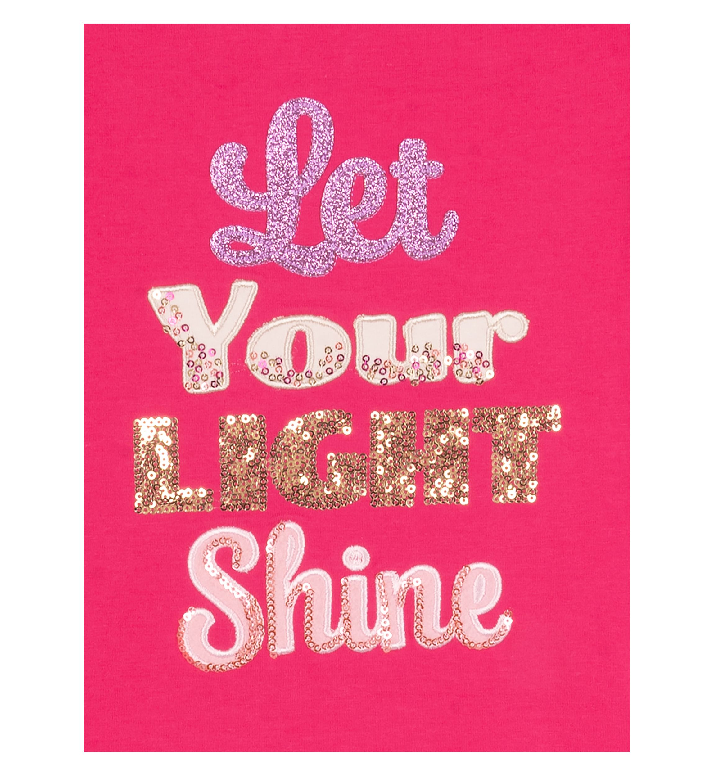 Girls 7-16 Let Your Light Shine Through Graphic Dress