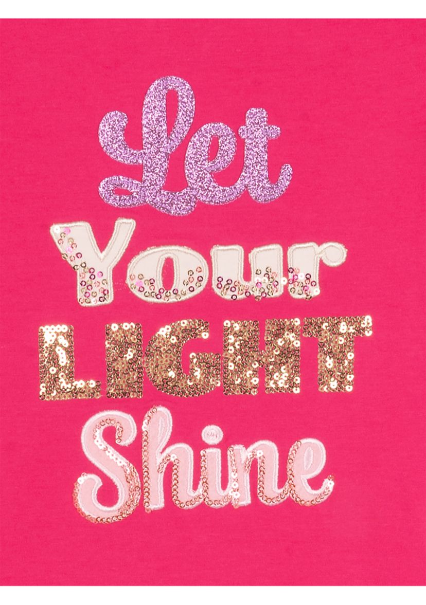 Girls 7-16 Let Your Light Shine Through Graphic Dress