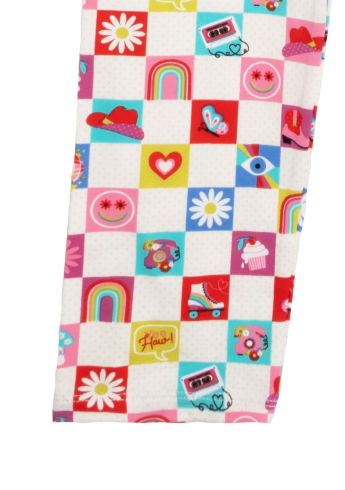 Girls 7-16 Checkered Icon Printed Leggings