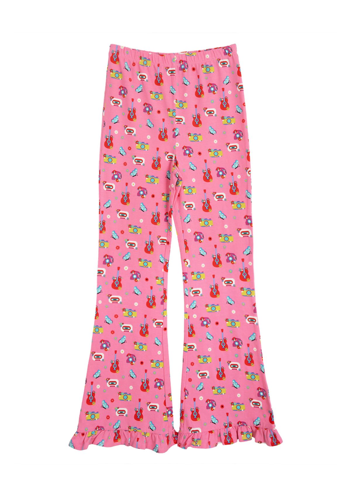 Girls 7-16 Printed Flared Leggings