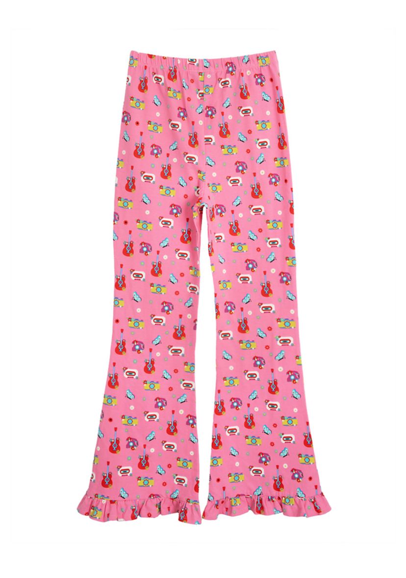 Girls 7-16 Printed Flared Leggings