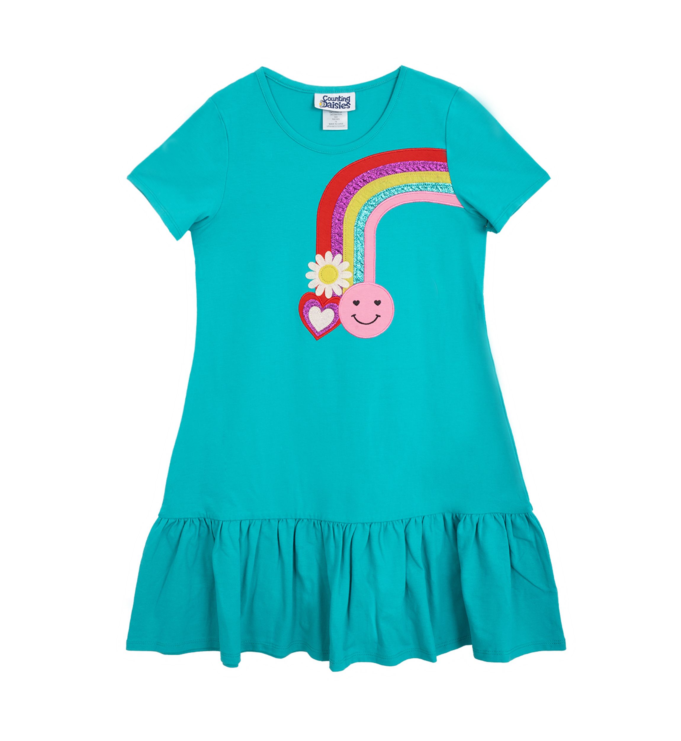 Girls 7-16 Short Sleeve Butterfly Sundress