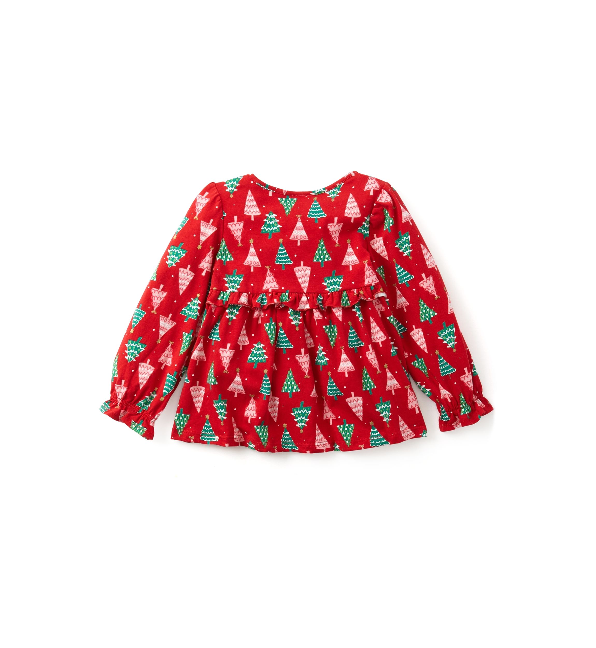 Girls 4-6x Tree Print Top