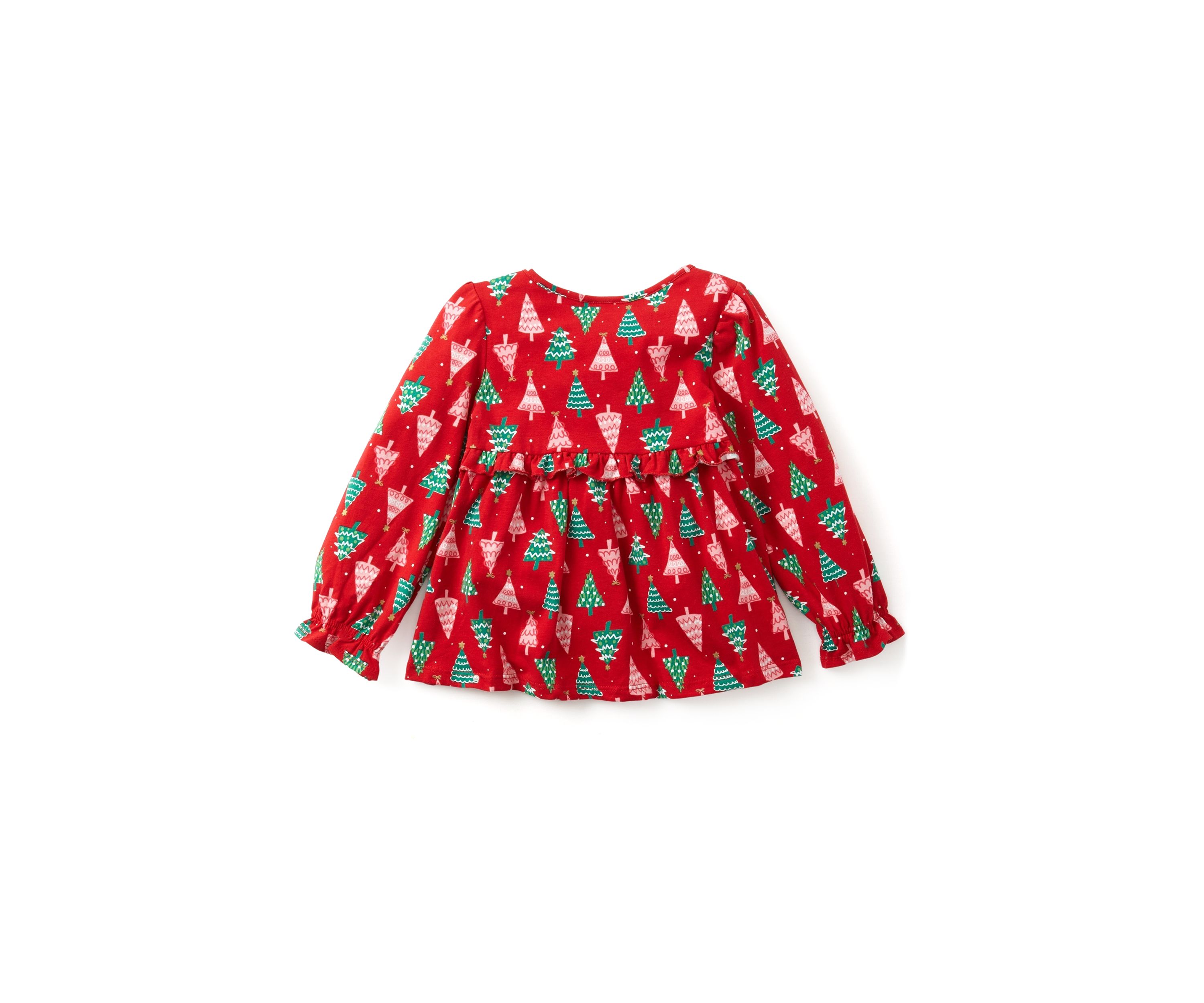 Girls 4-6x Tree Print Top