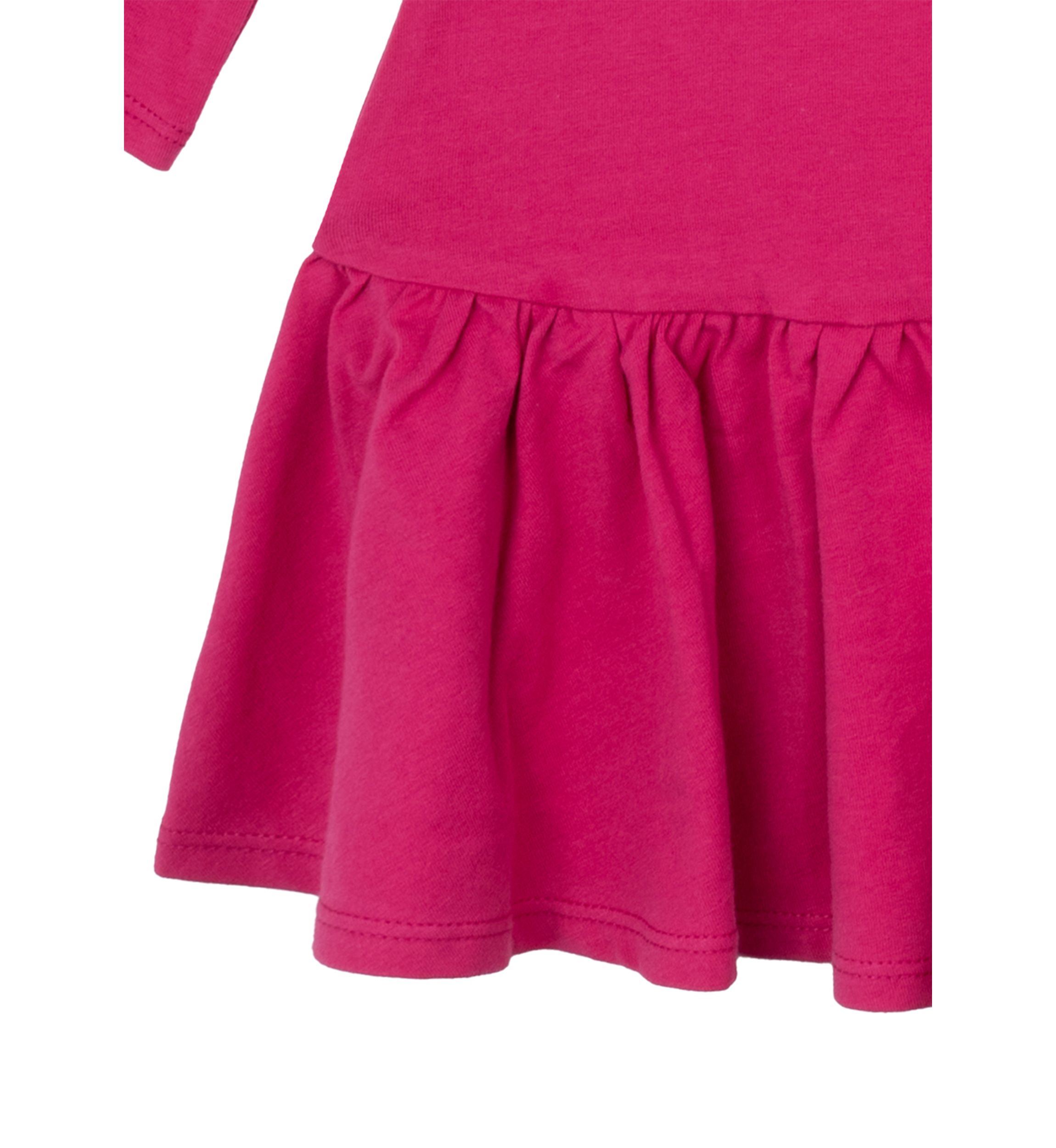 Girls 4-6x Long Sleeve Rainbow Appliqué Dress